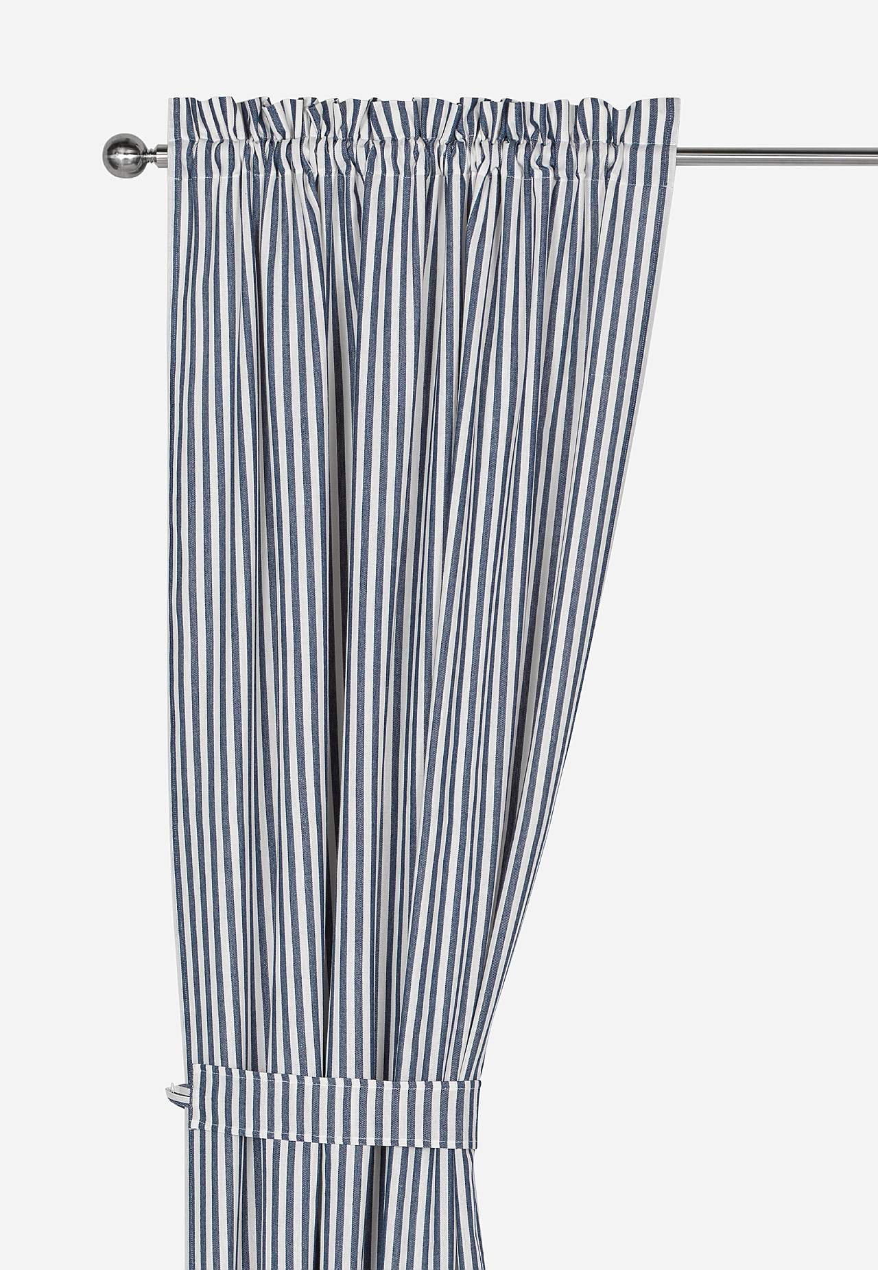 Vevde, stripete gardinlengder 2-pack