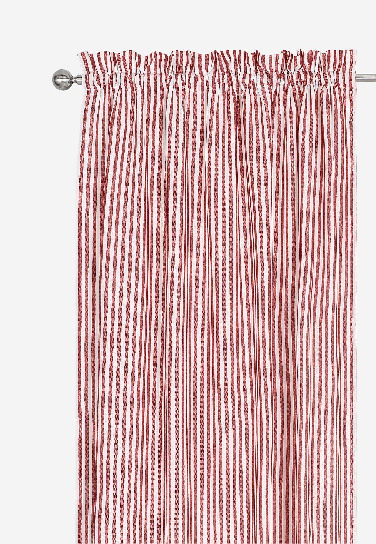 Vevde, stripete gardinlengder 2-pack