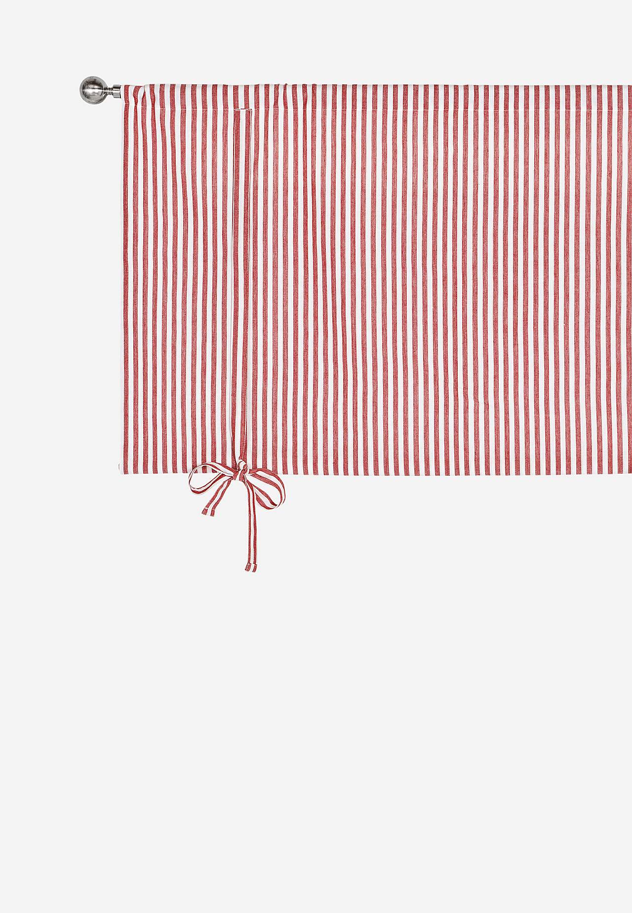 Vevet, stripete liftgardin