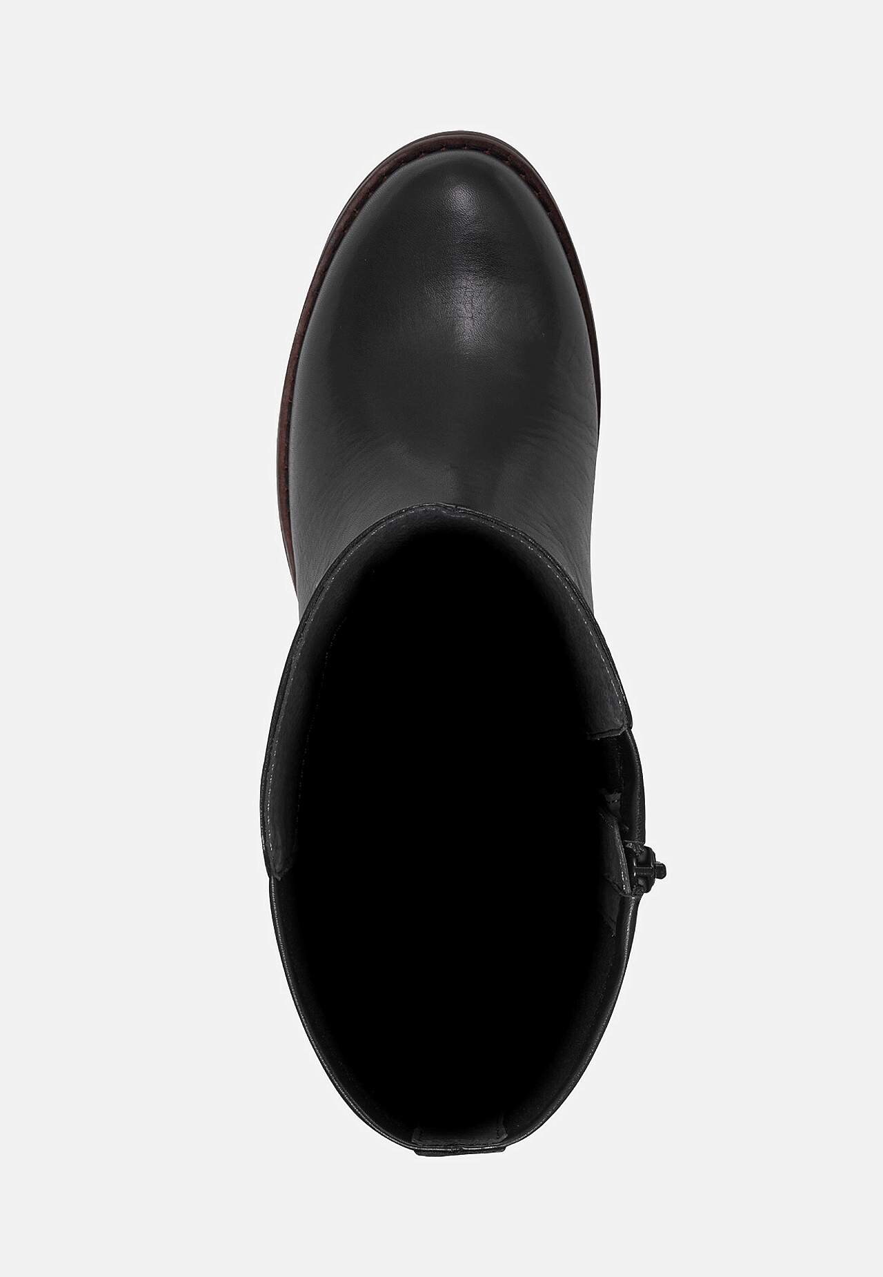 Vannavstøtende lærstøvel med stretchy skaft Comfort