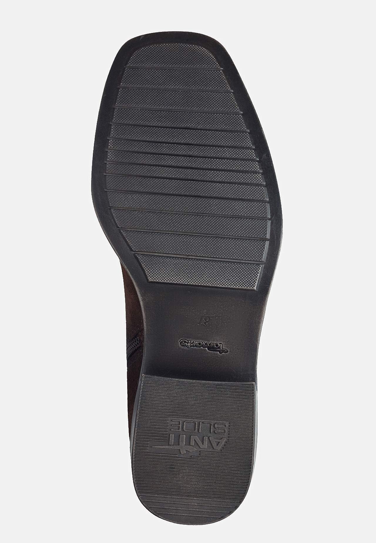 Støvel i semsket skinn