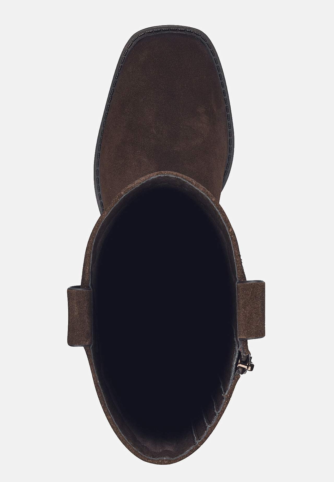 Støvel i semsket skinn