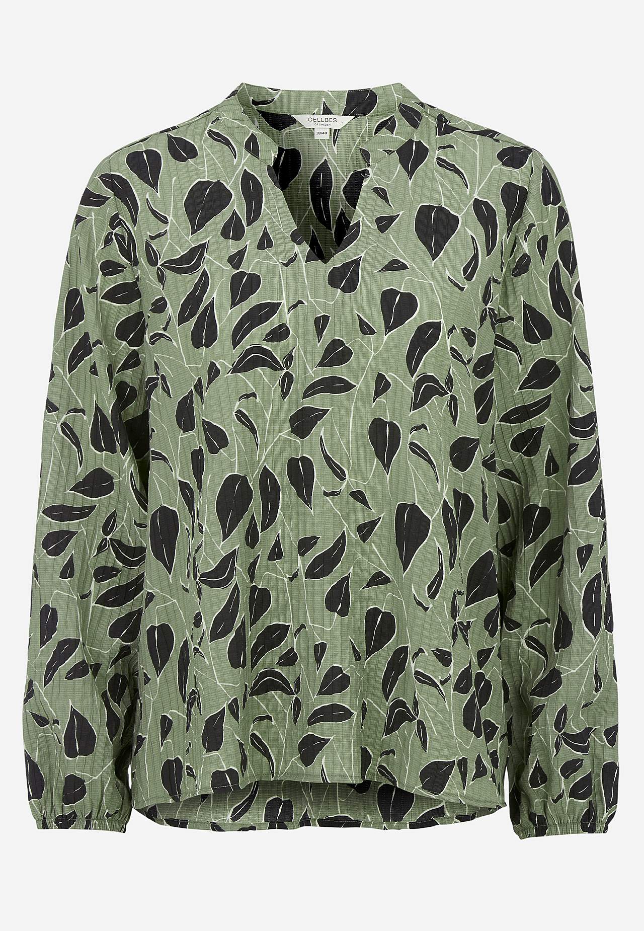Vevet bluse med struktur