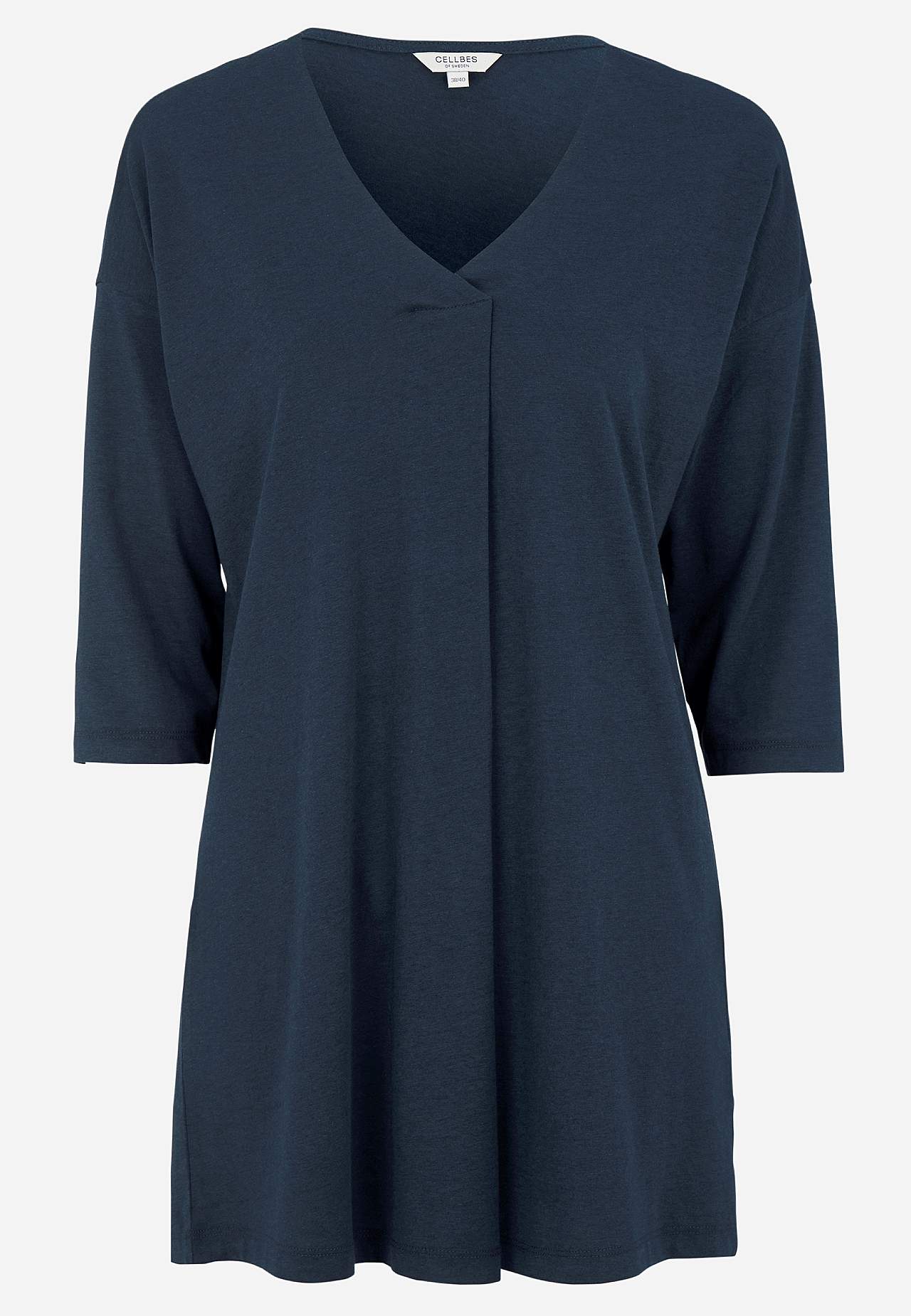 Jerseytunika med krøllet detalj
