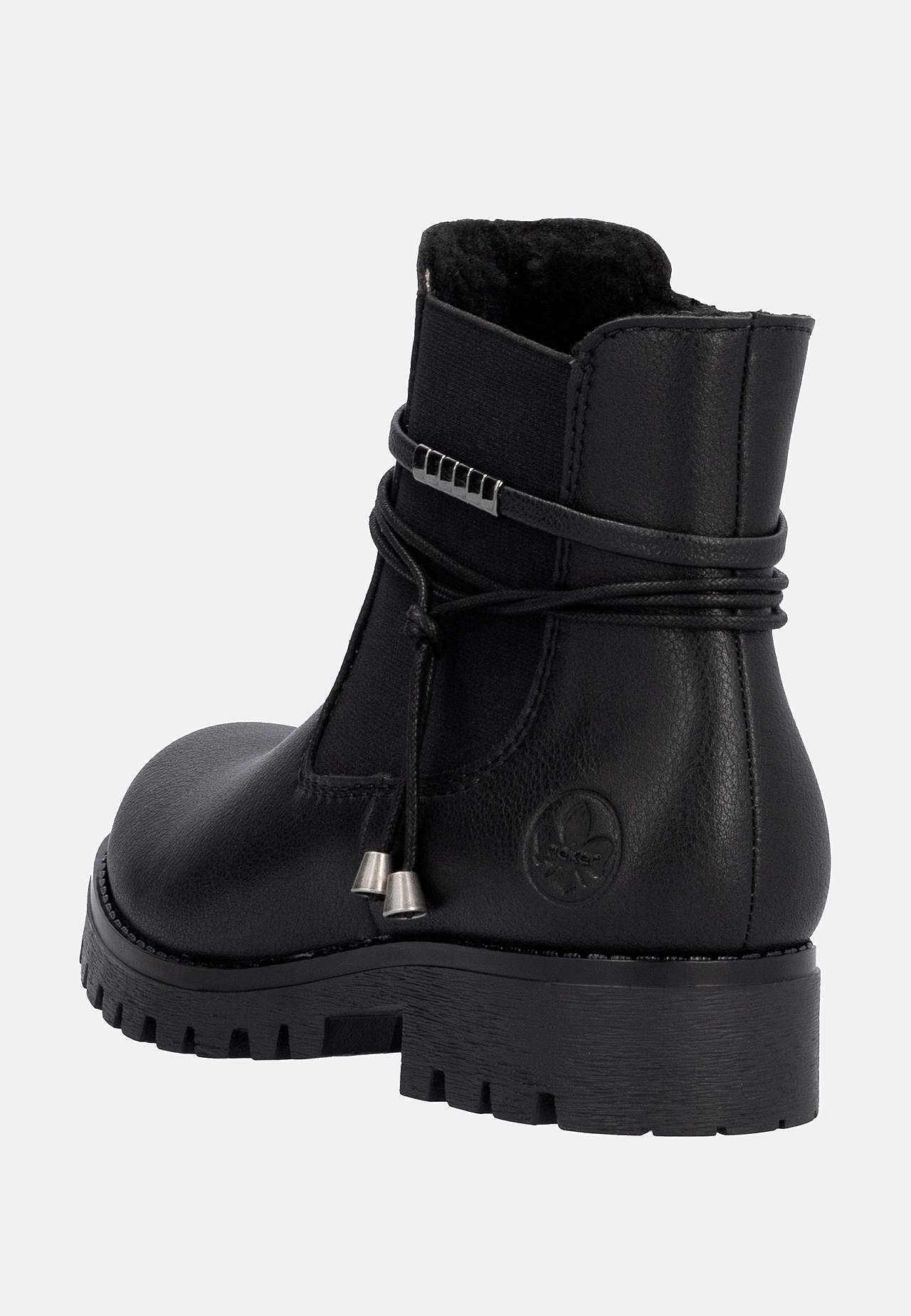 Varm-foret boot i skinn