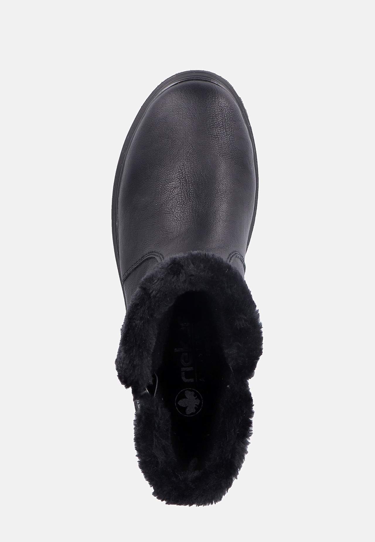 Varm-foret boot med detaljer i lakk