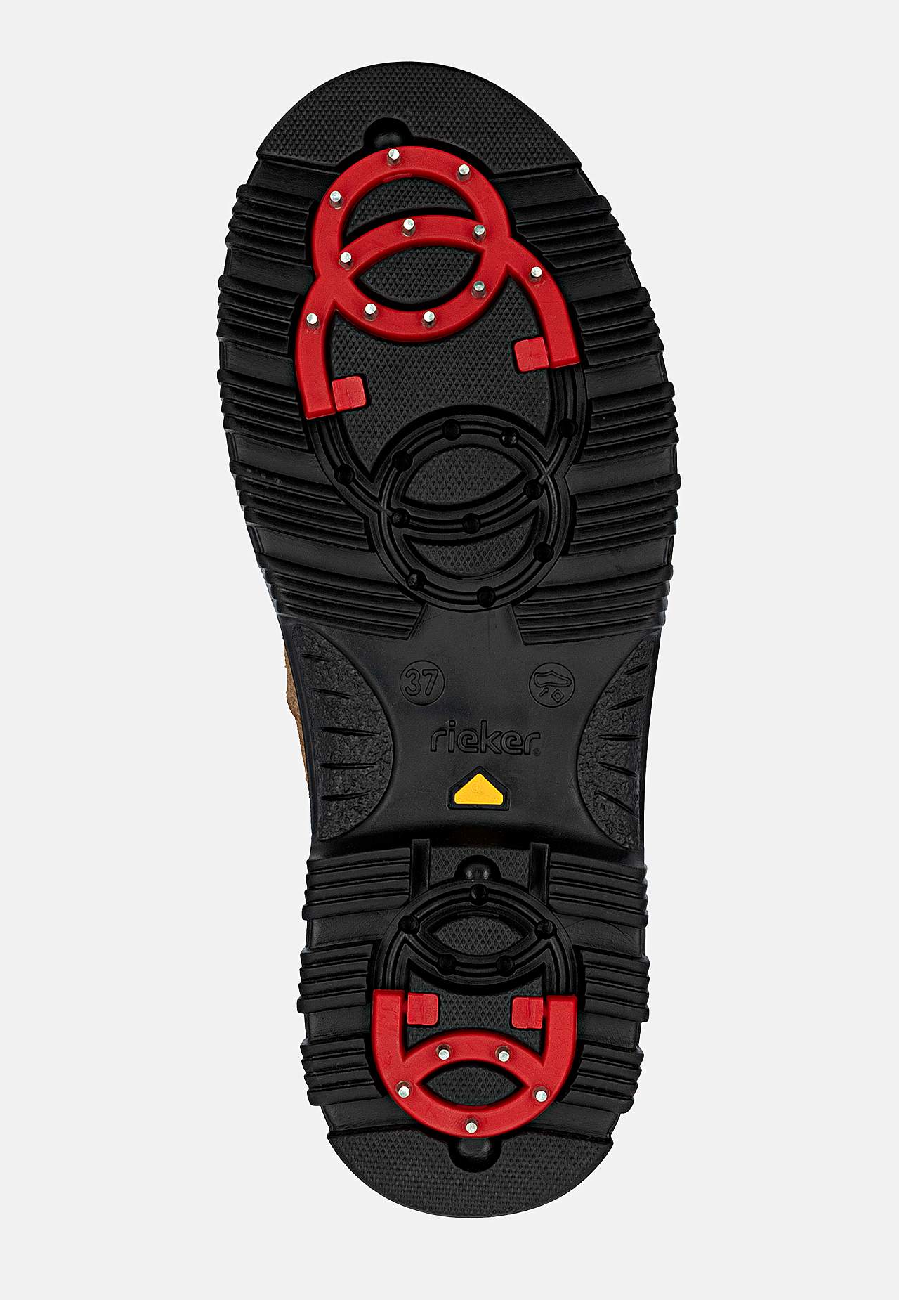 Lærstøvel med uttrekkbare brodder