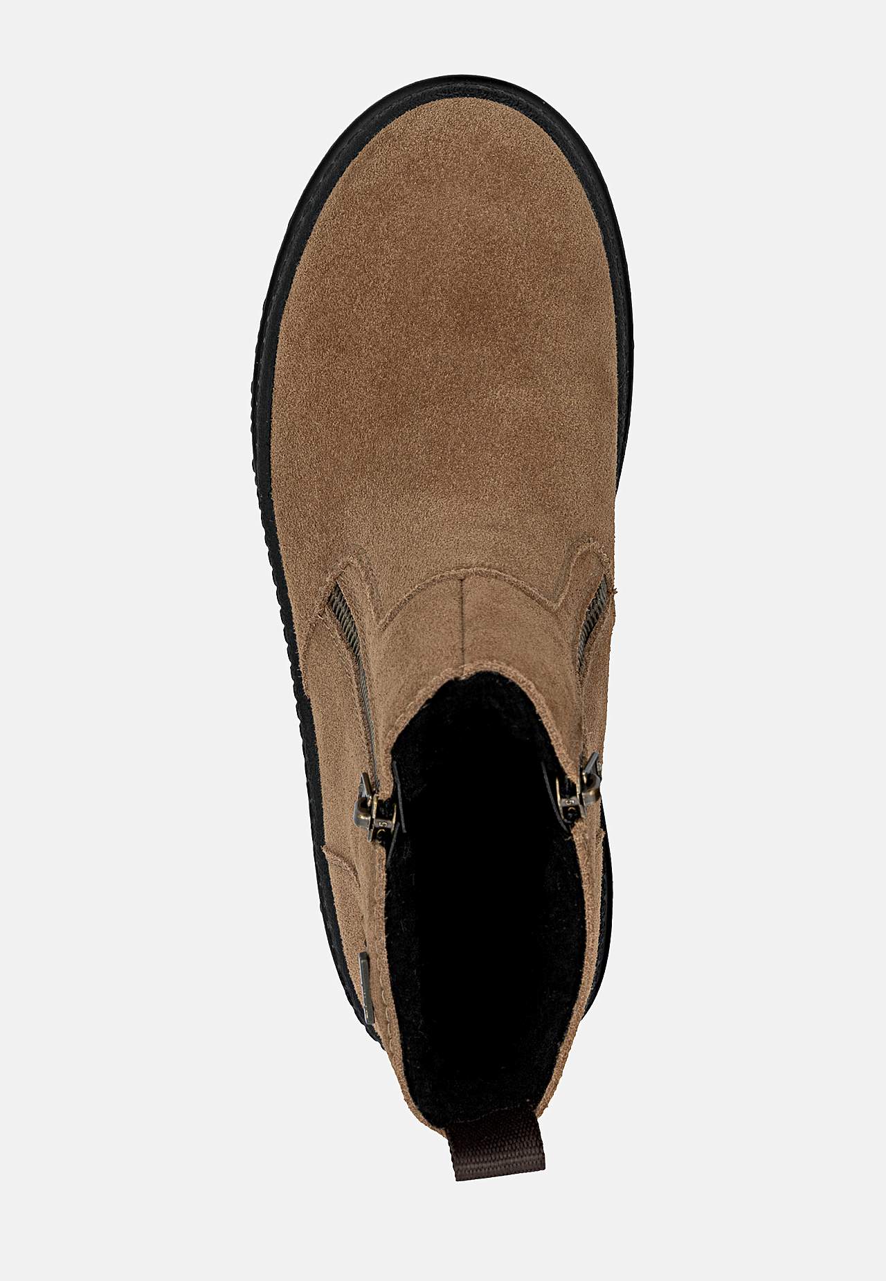 Lærstøvel med uttrekkbare brodder