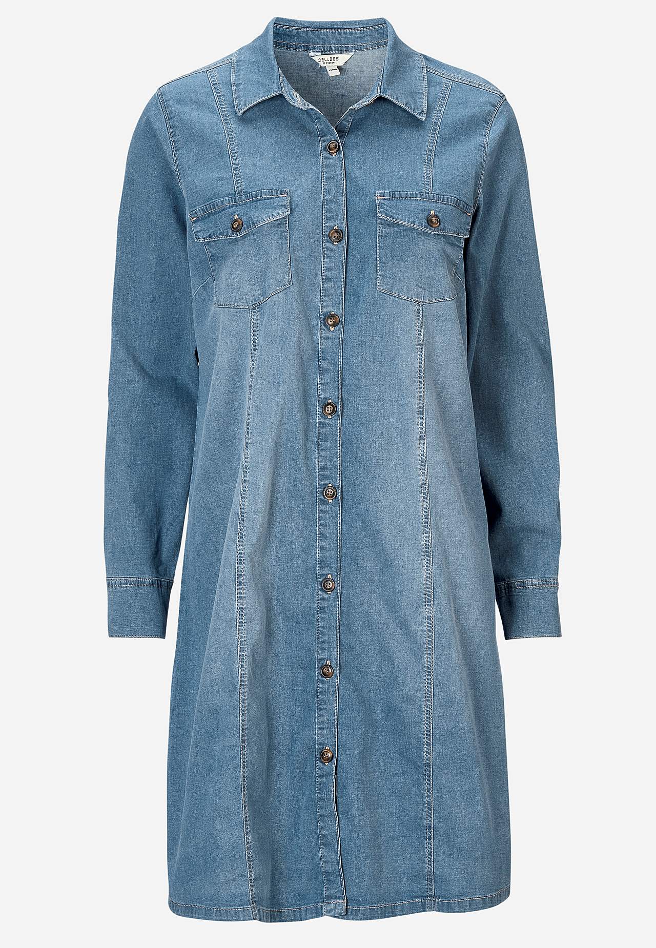Stretchy denimkjole