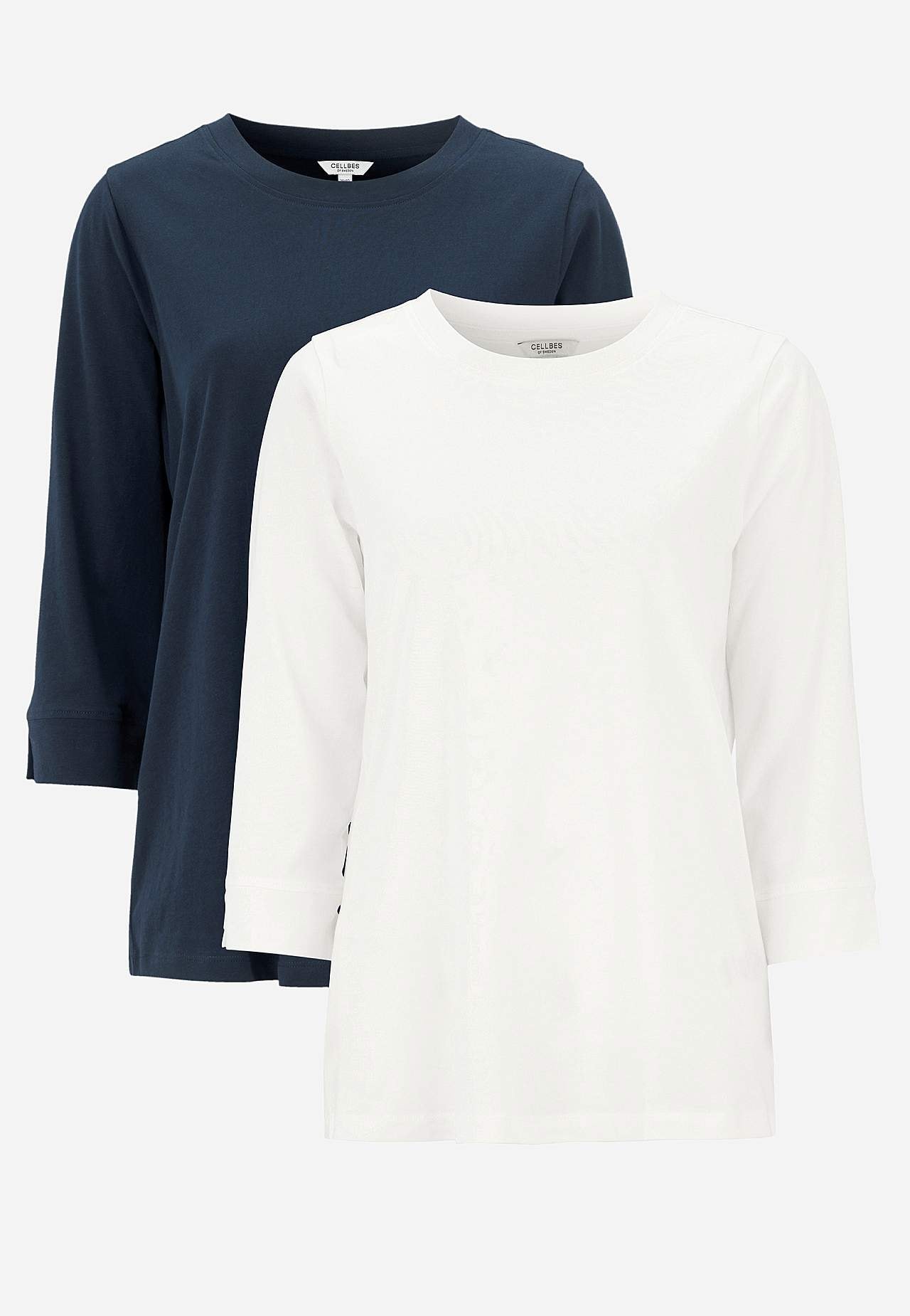Jerseytopp i økologisk bomull 2-pack