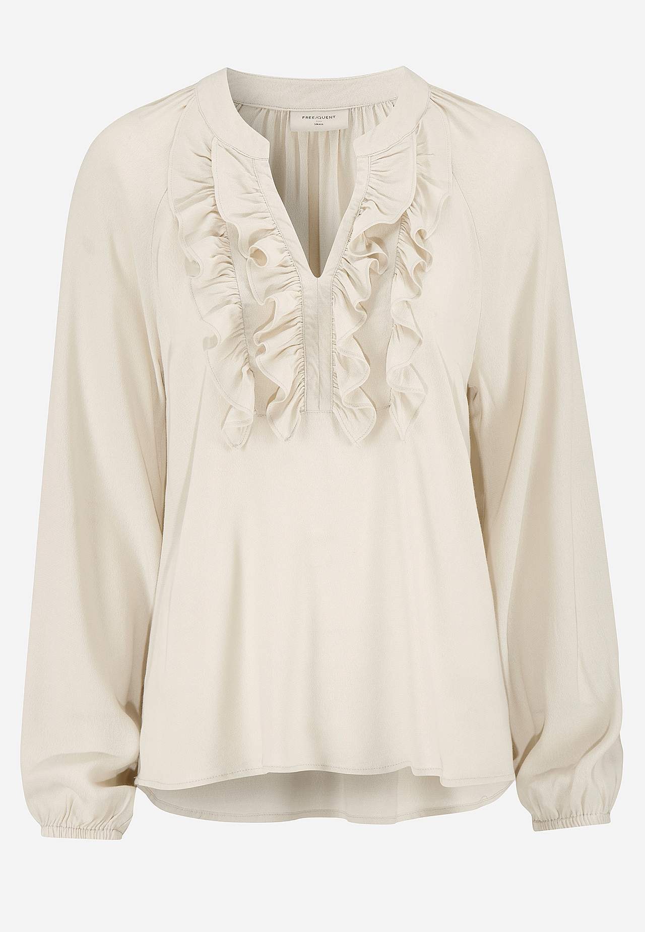 Bluse med volanger