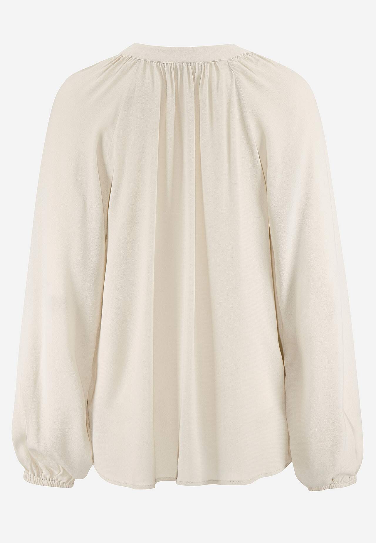 Bluse med volanger