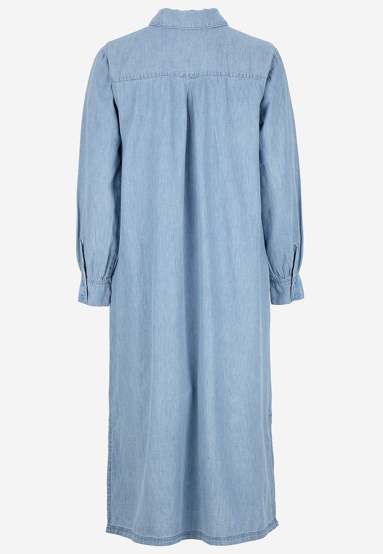 Denimkjole med sidelommer