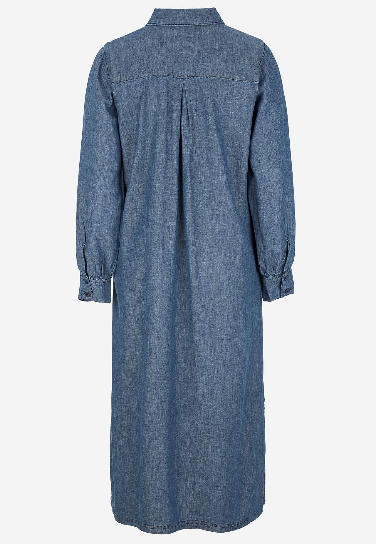 Denimkjole med sidelommer