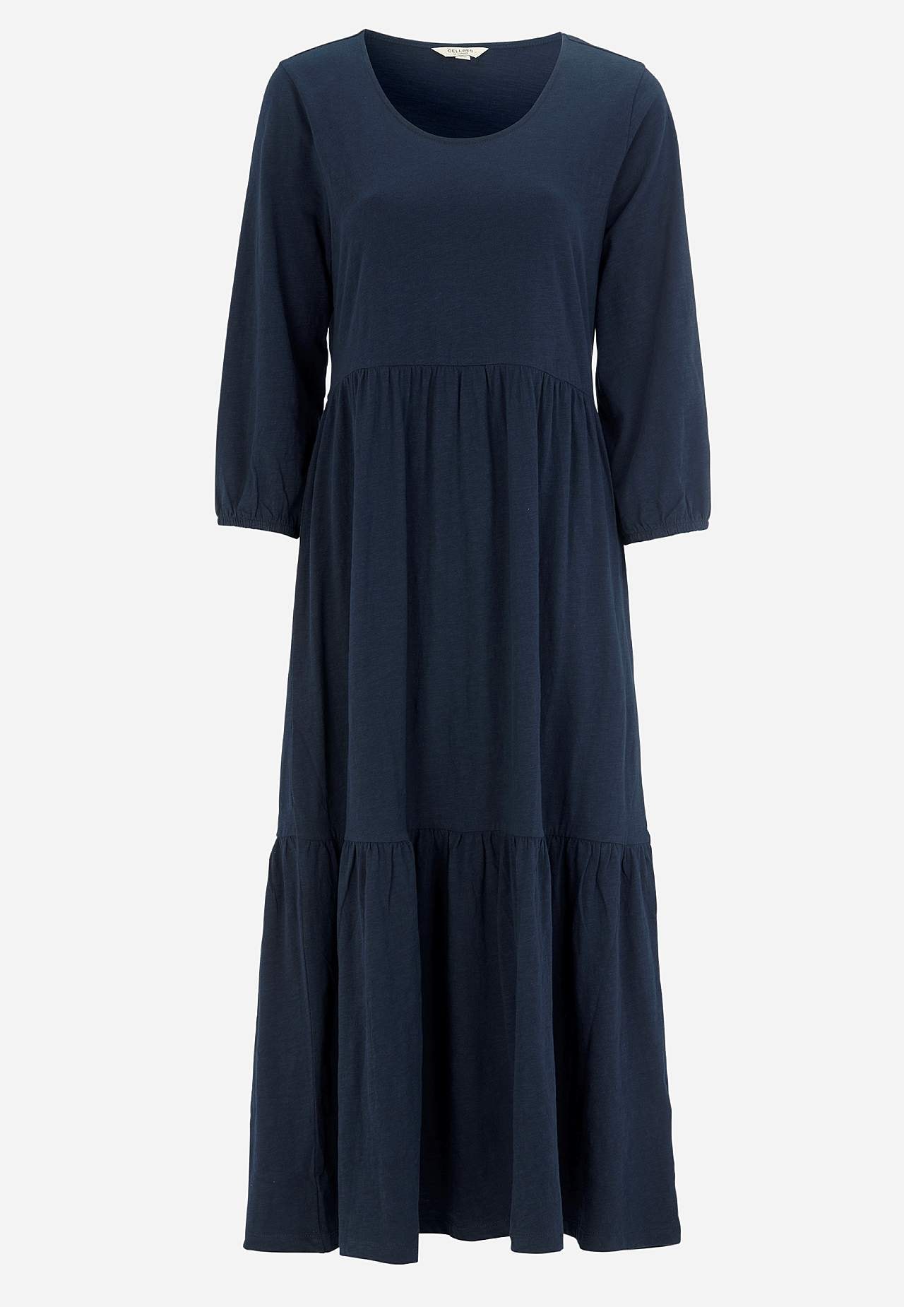Jersey-kjole med volang