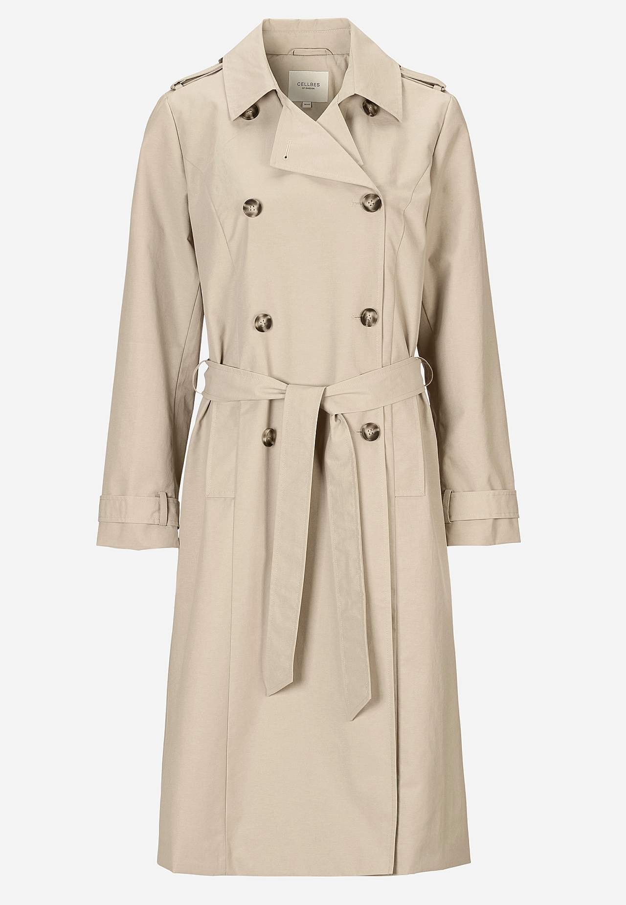 Dobbelbryst trenchcoat