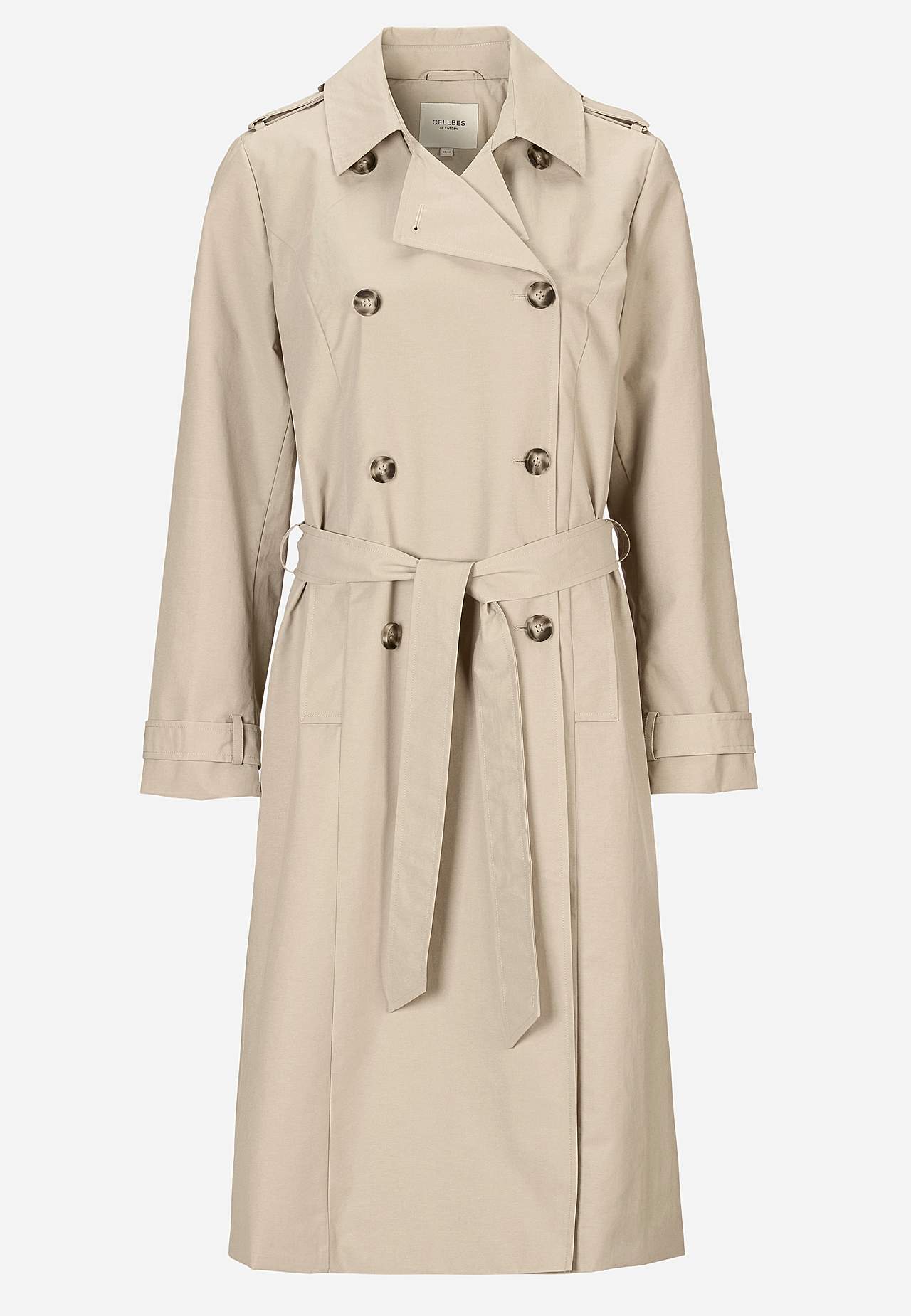 Dobbelbryst trenchcoat