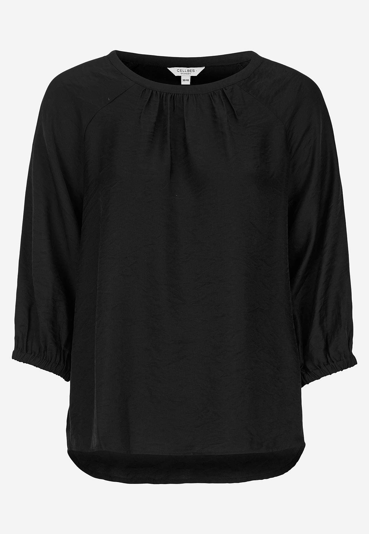 Vevet bluse med struktur