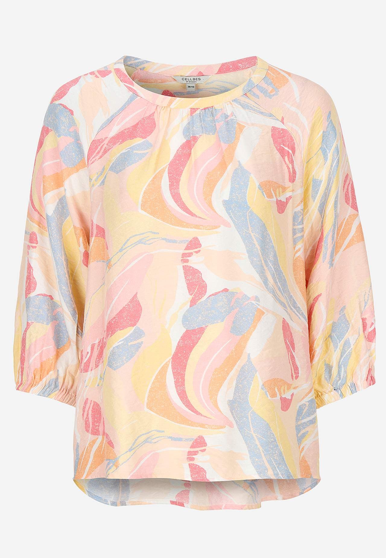 Vevet bluse med struktur