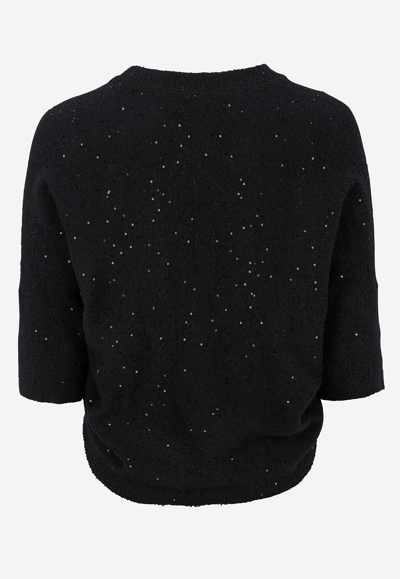 Strikket bolero med paljetter