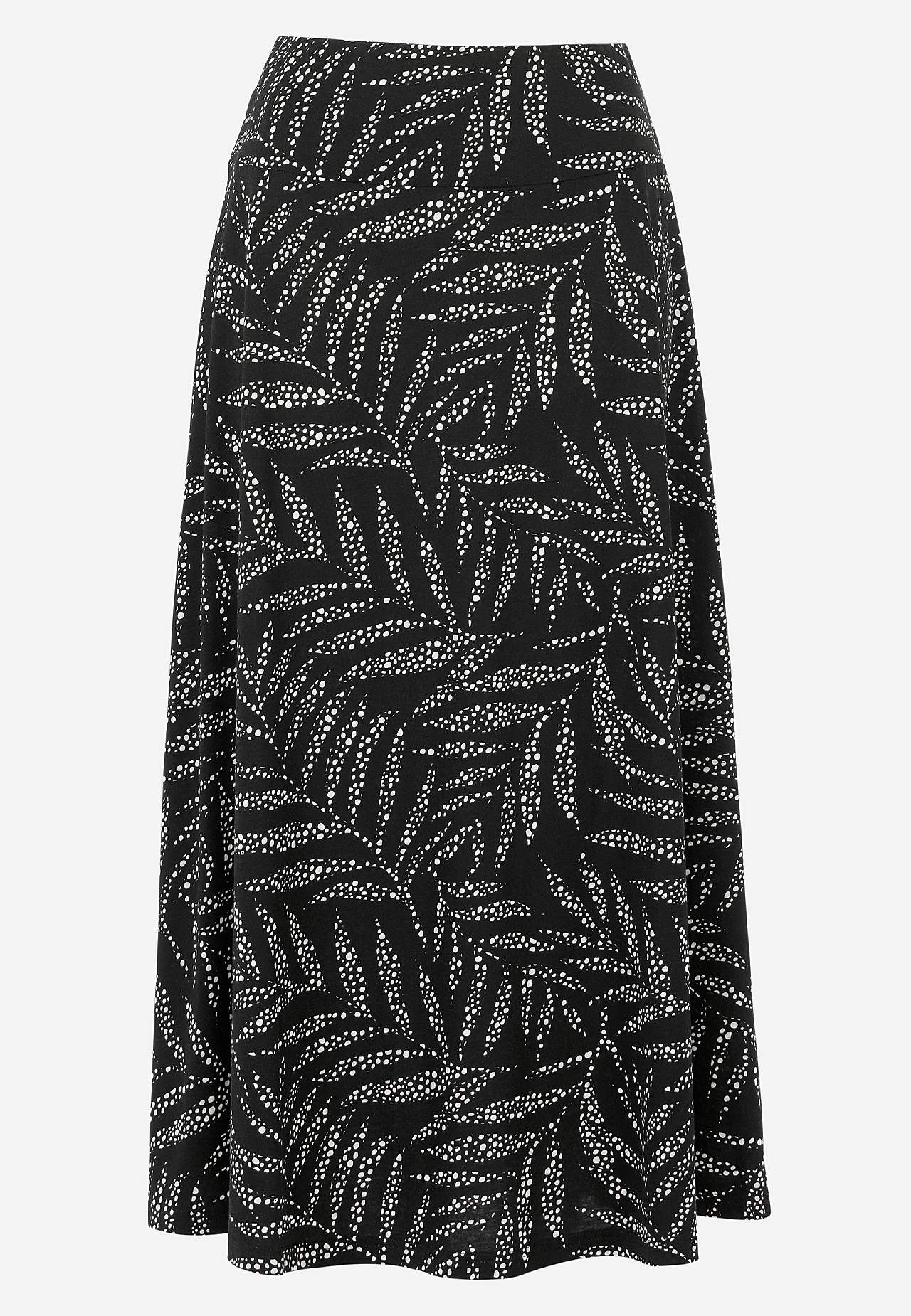 Utsvingt jerseyskjørt
