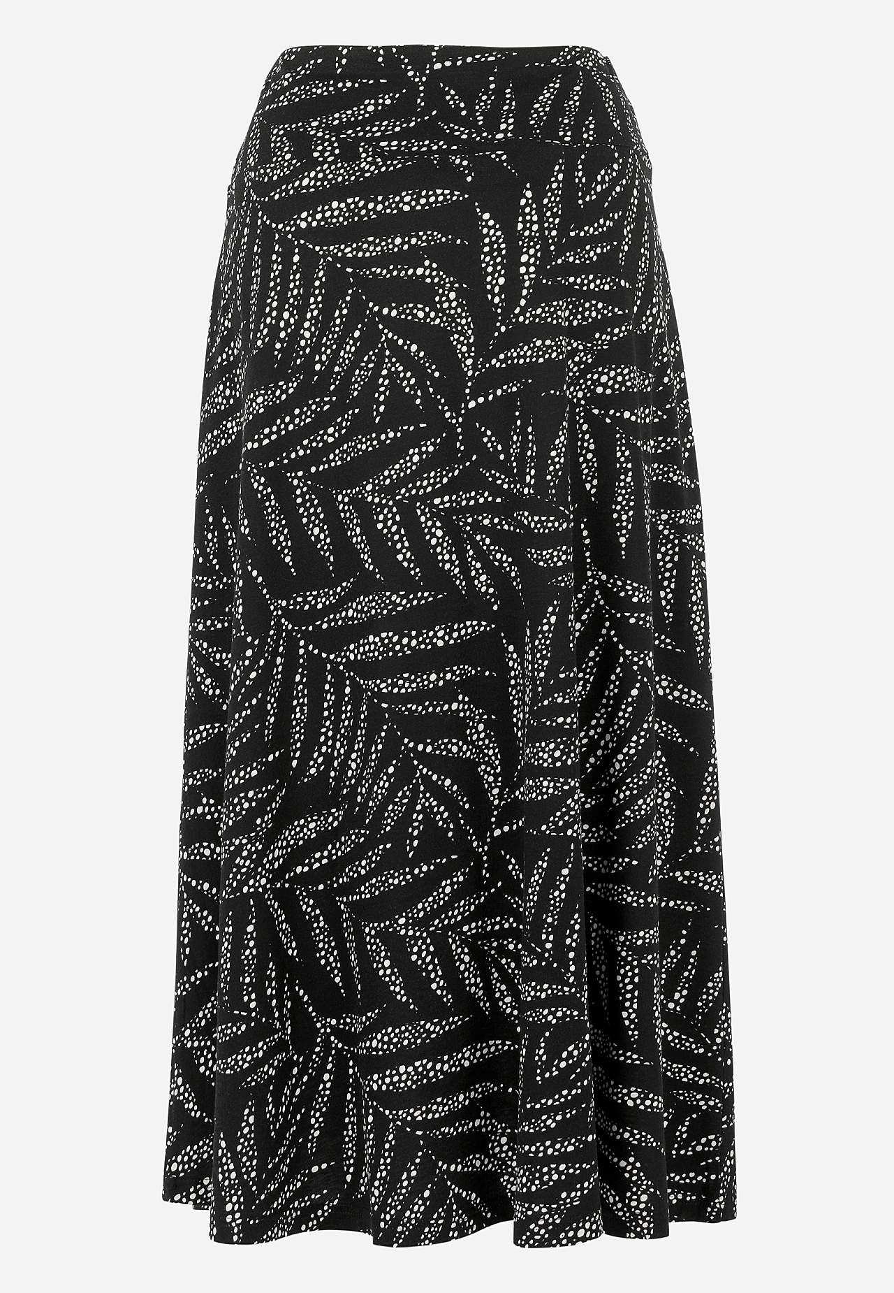 Utsvingt jerseyskjørt