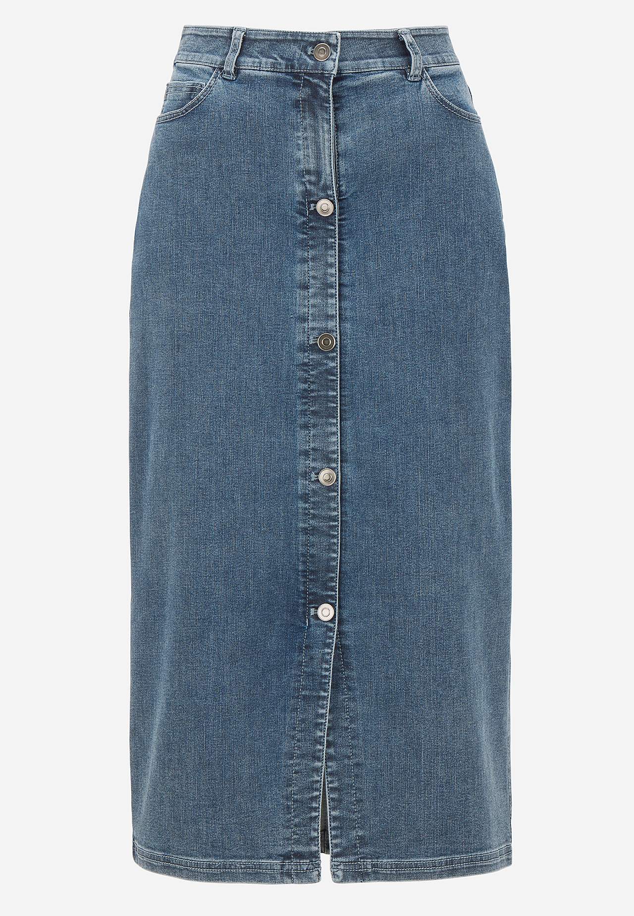 Superstretch denim skjørt