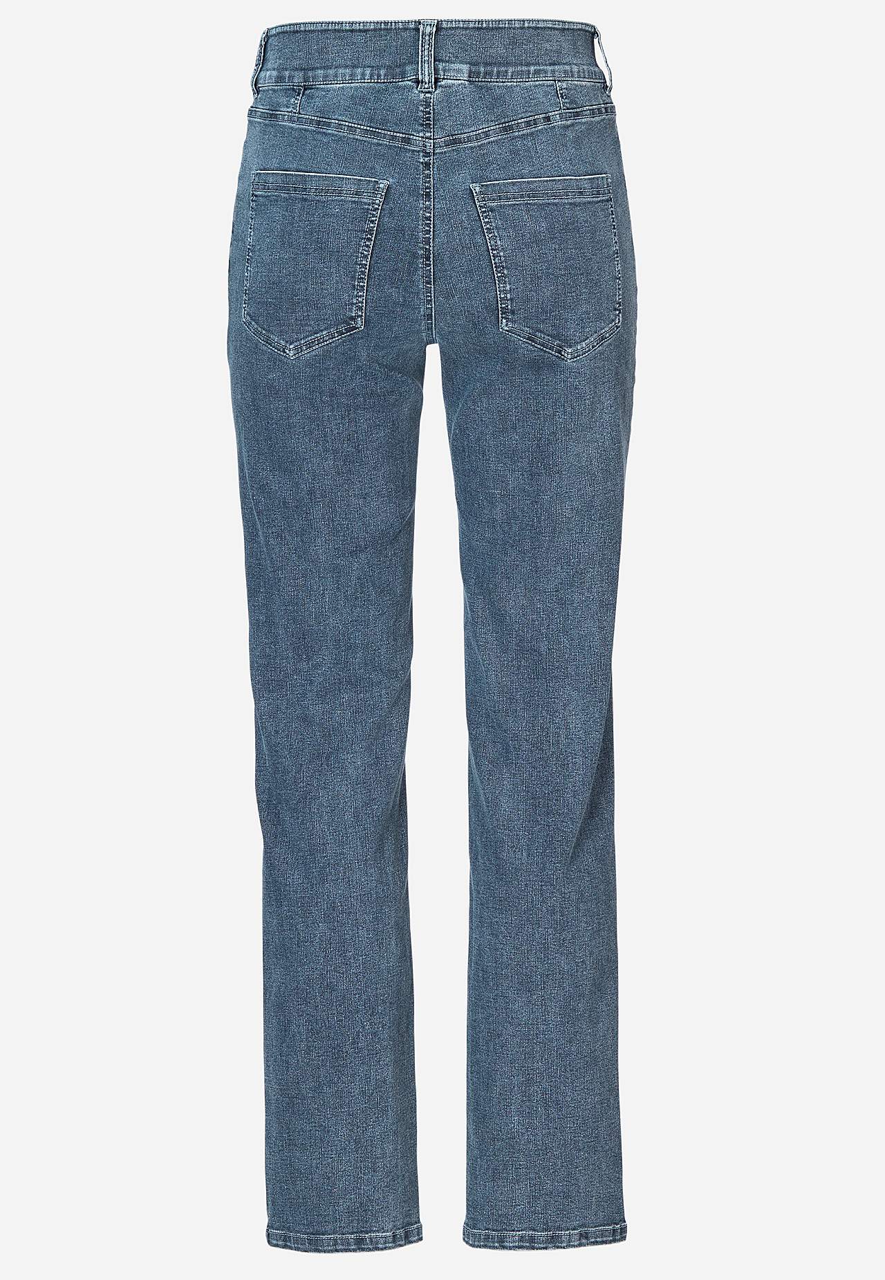 Rette jeans i superstretch denim