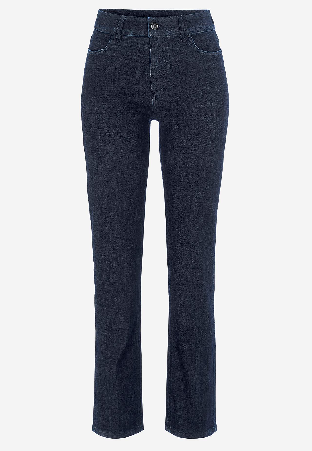 Rette jeans i superstretch denim Sara