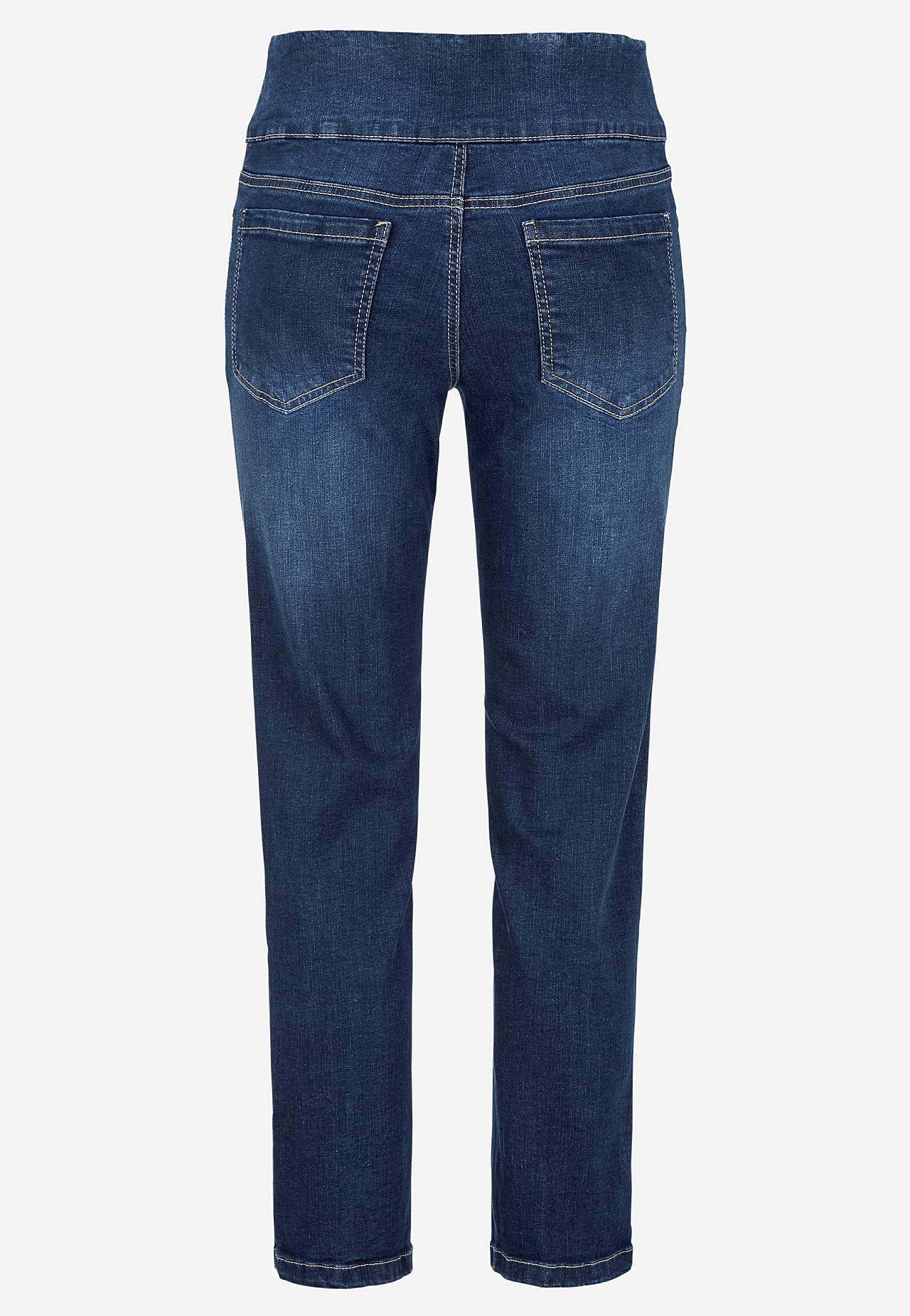 Superkomfortabel ankeljeans i denim