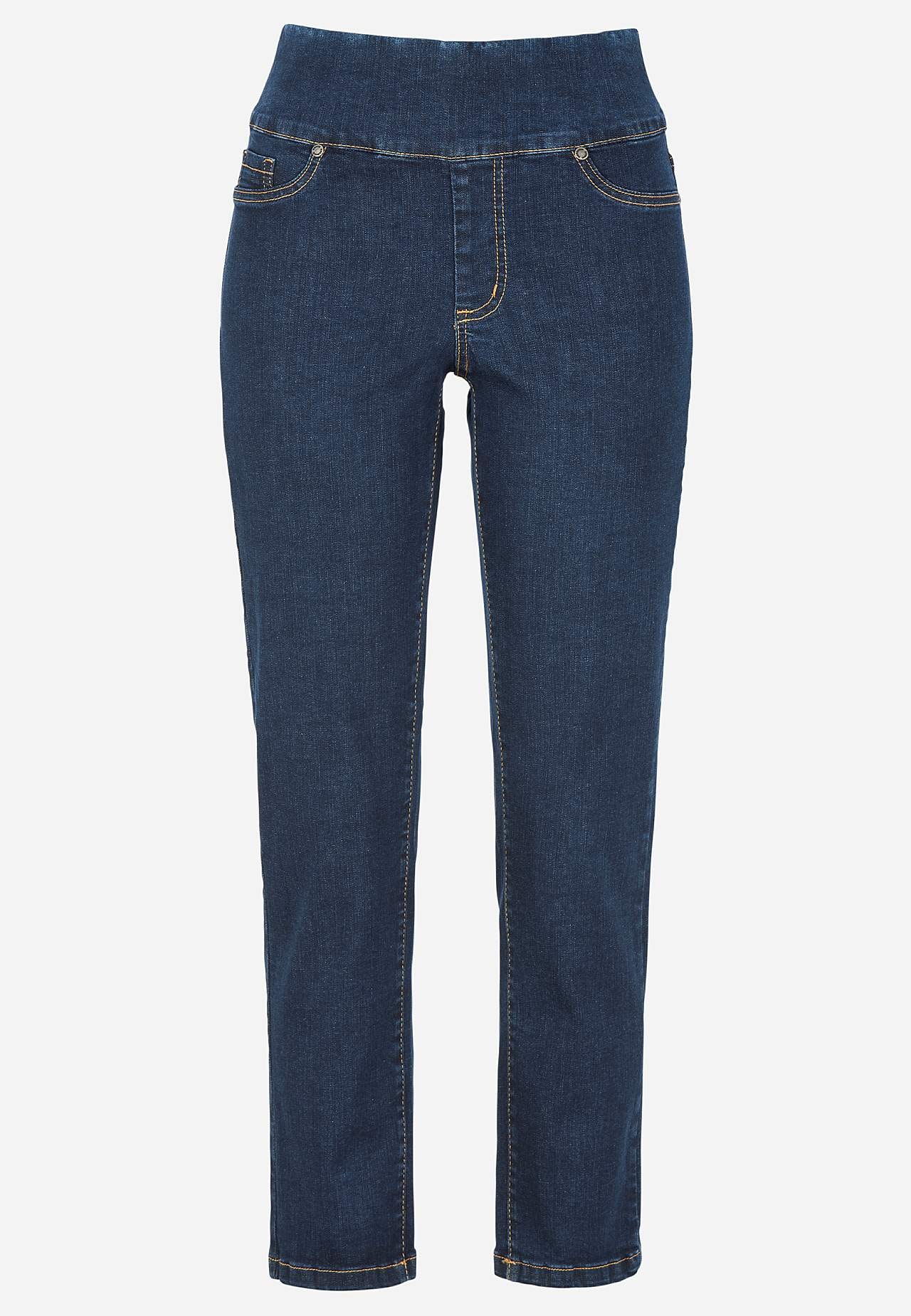 Superkomfortabel ankeljeans i denim