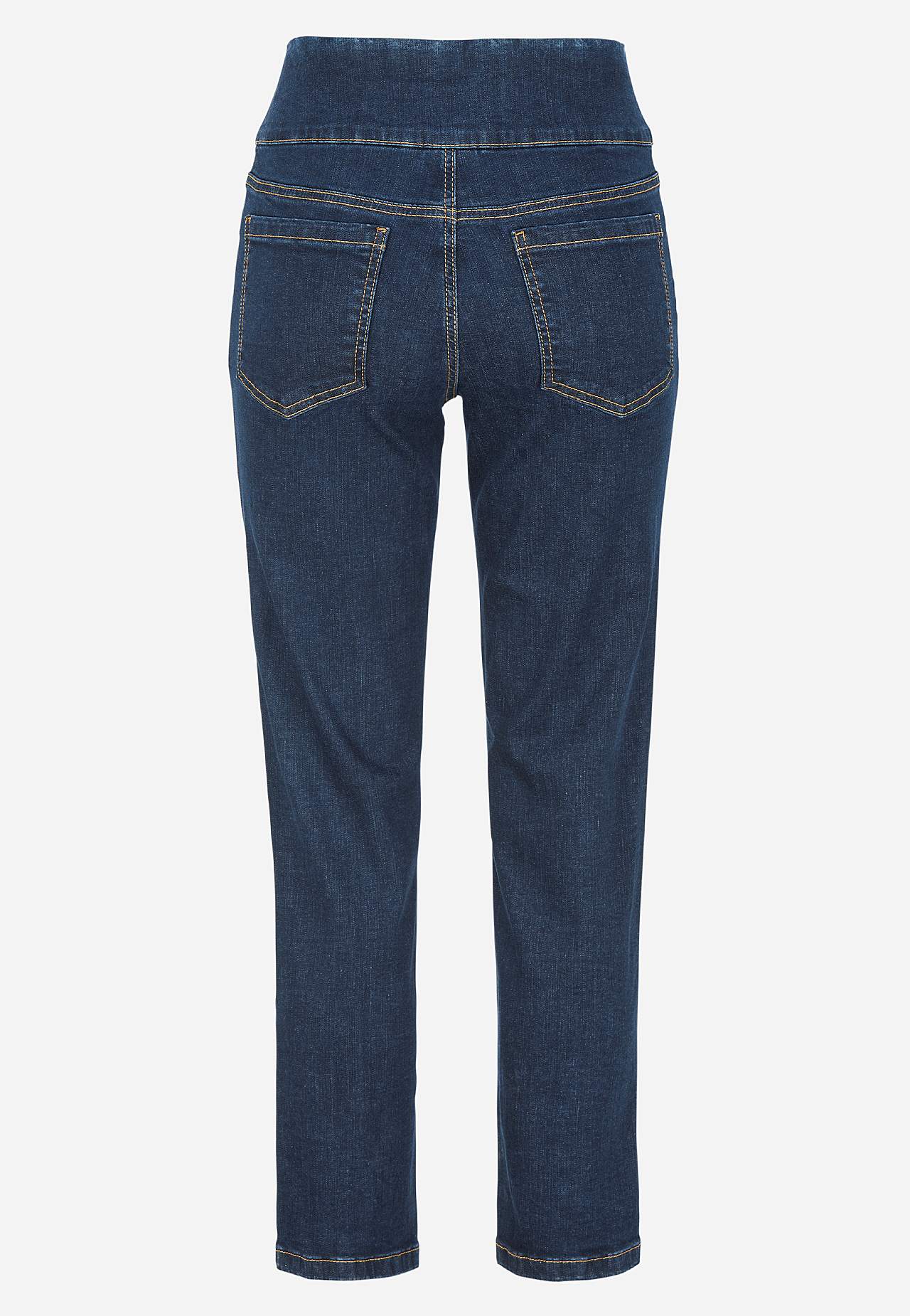 Superkomfortabel ankeljeans i denim