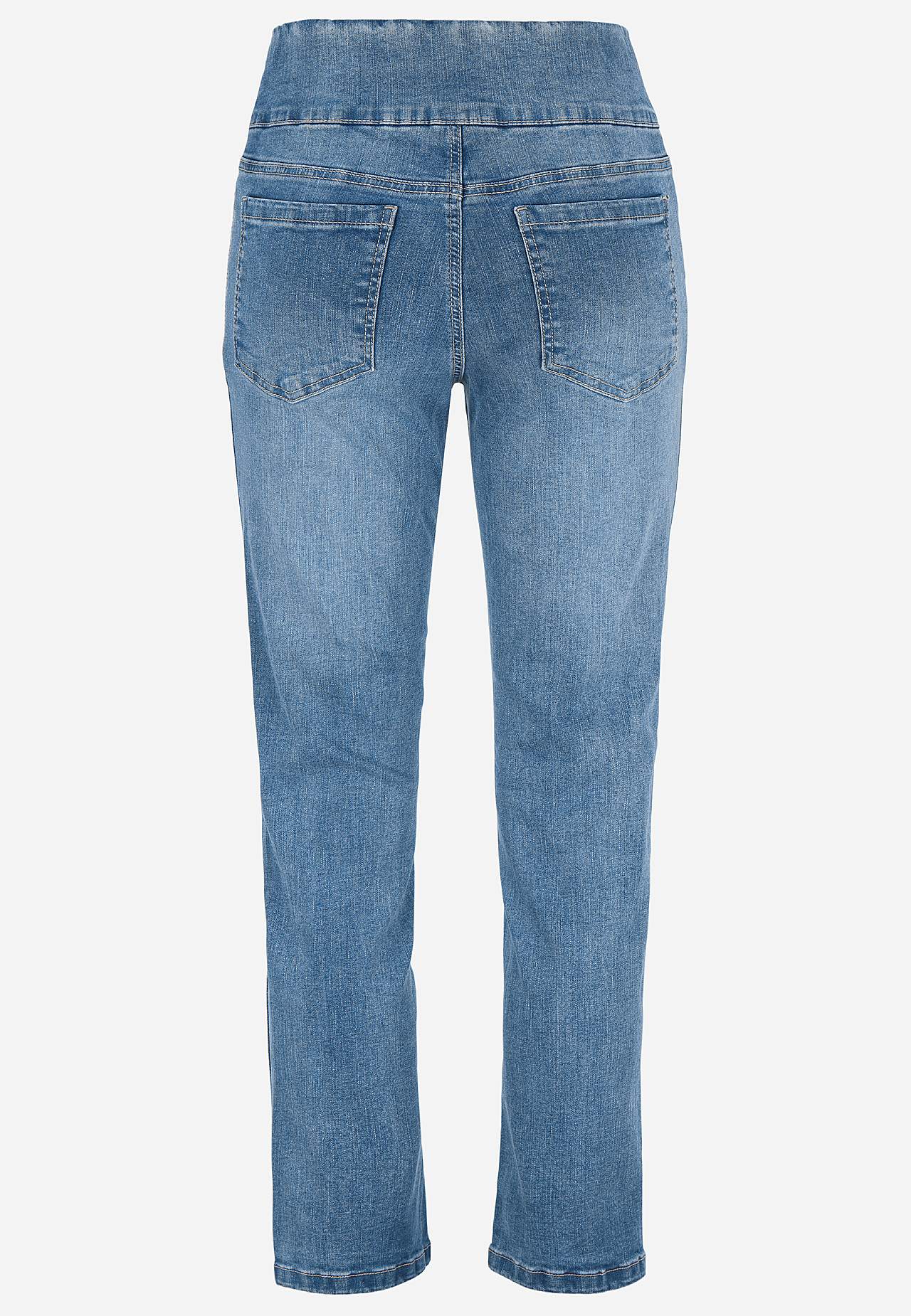 Superkomfortabel ankeljeans i denim