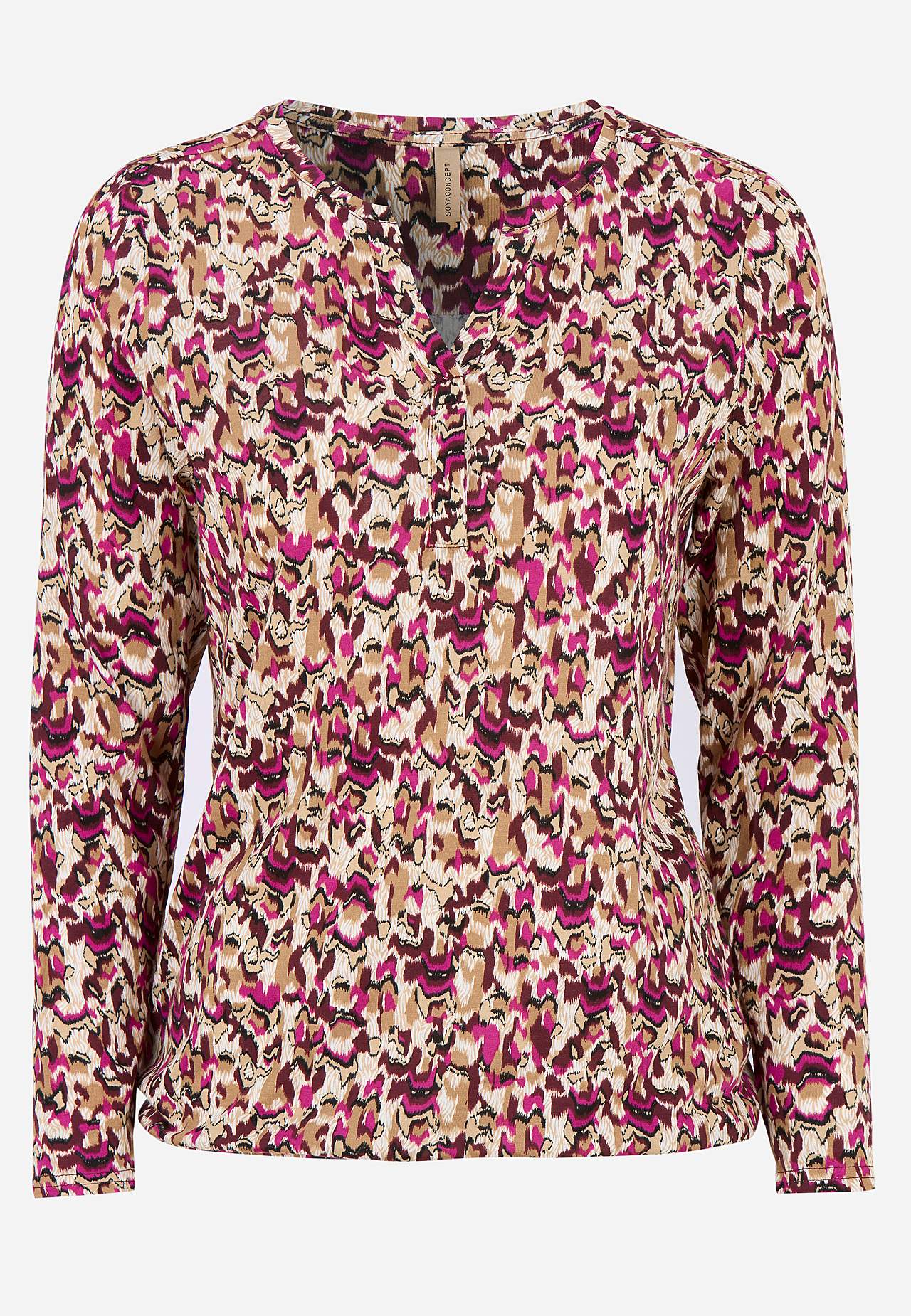 Jerseytopp med et blomstermønster