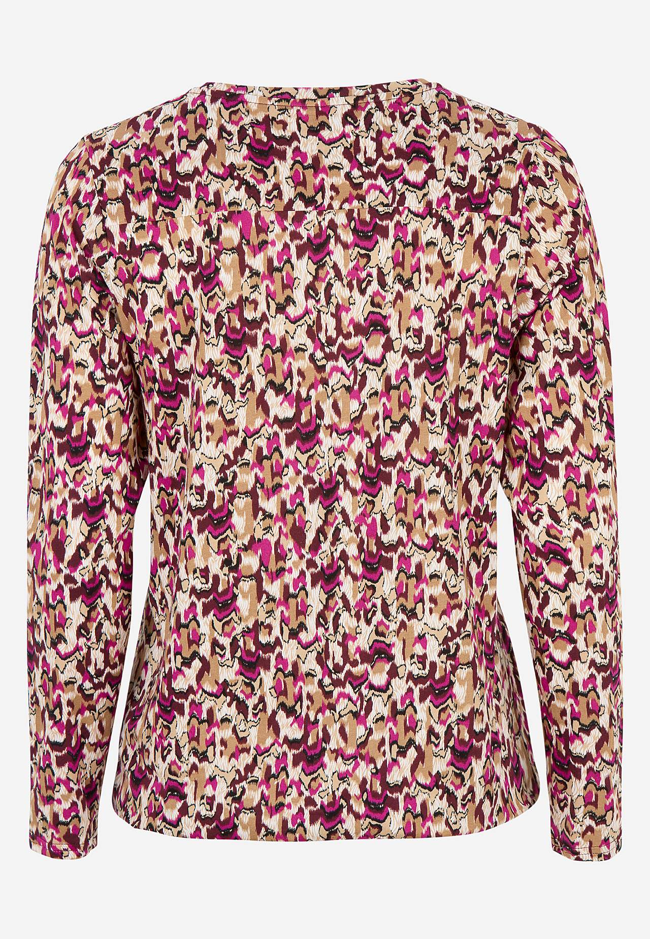 Jerseytopp med et blomstermønster