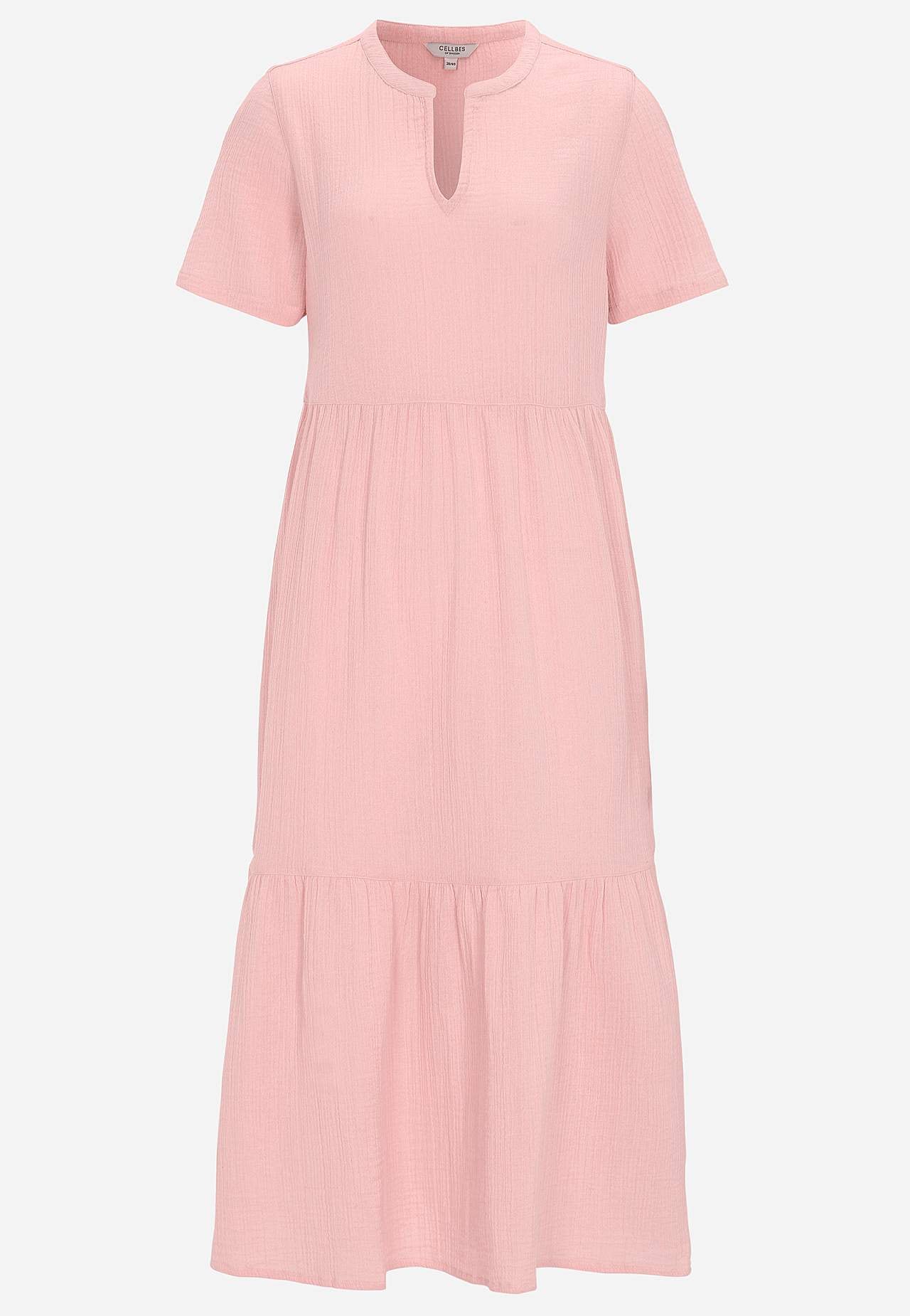 Kjole i rynket bomull