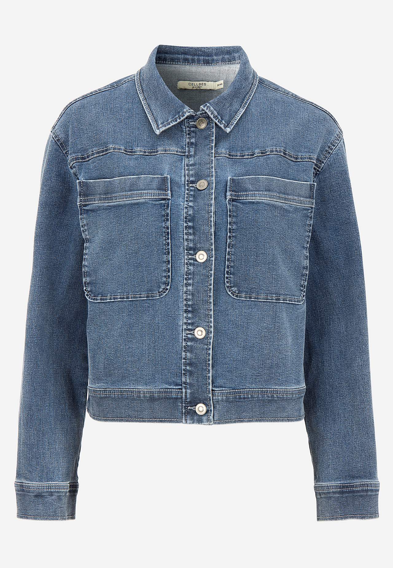 Denimjakke med stretch