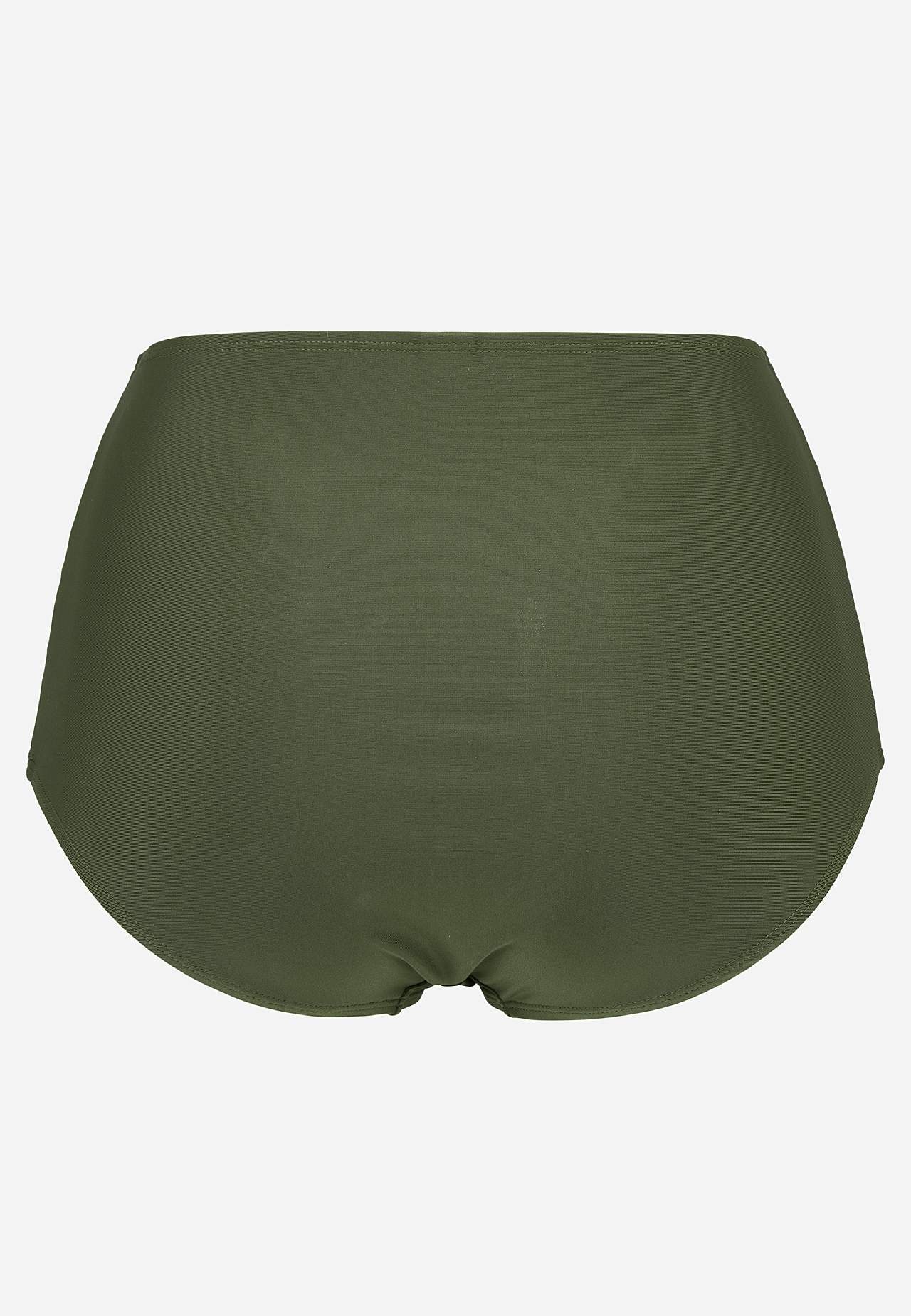 Ensfarget bikiniunderdel med høy midje Honolulu