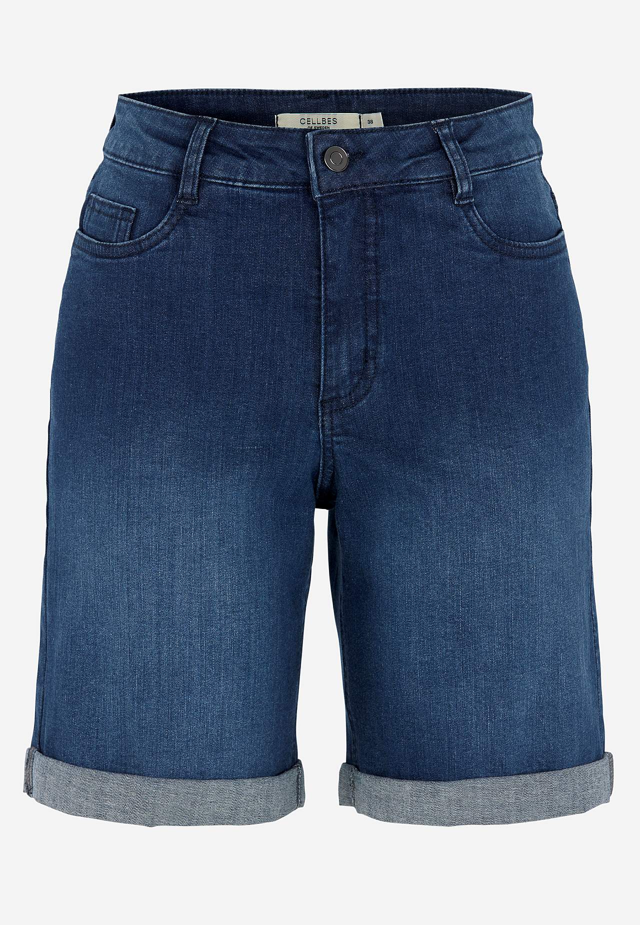 Jeans-shorts med komfortabel stretch