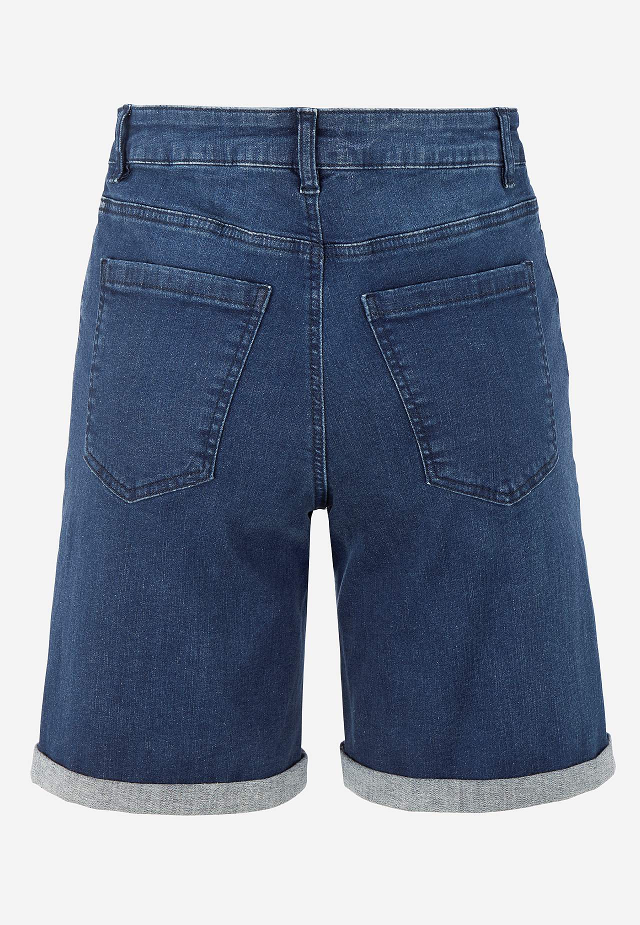 Jeans-shorts med komfortabel stretch