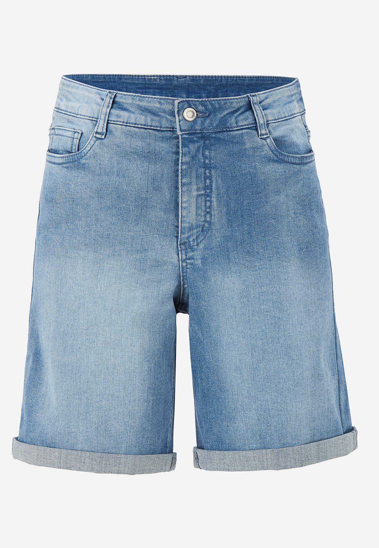 Jeans-shorts med komfortabel stretch