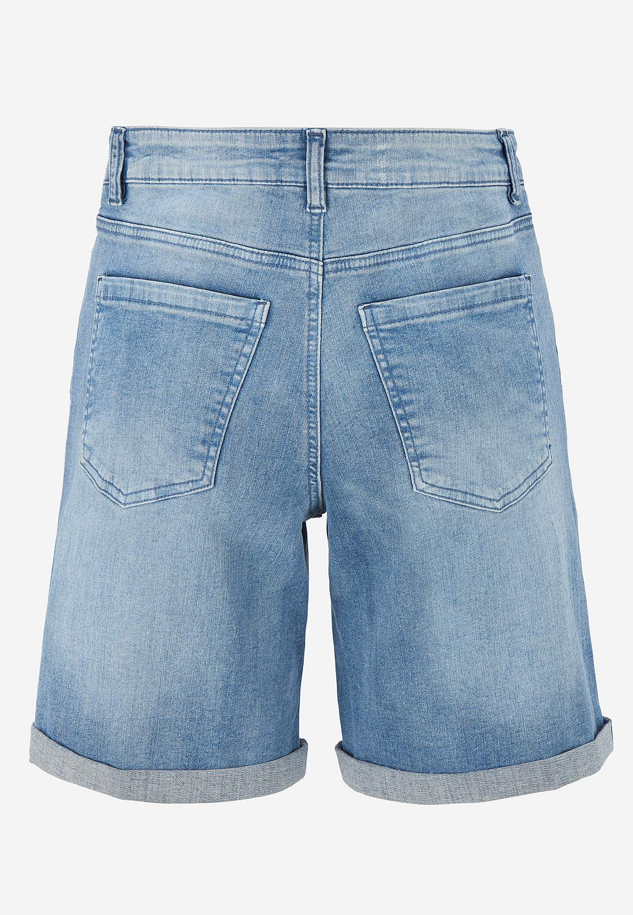 Jeans-shorts med komfortabel stretch