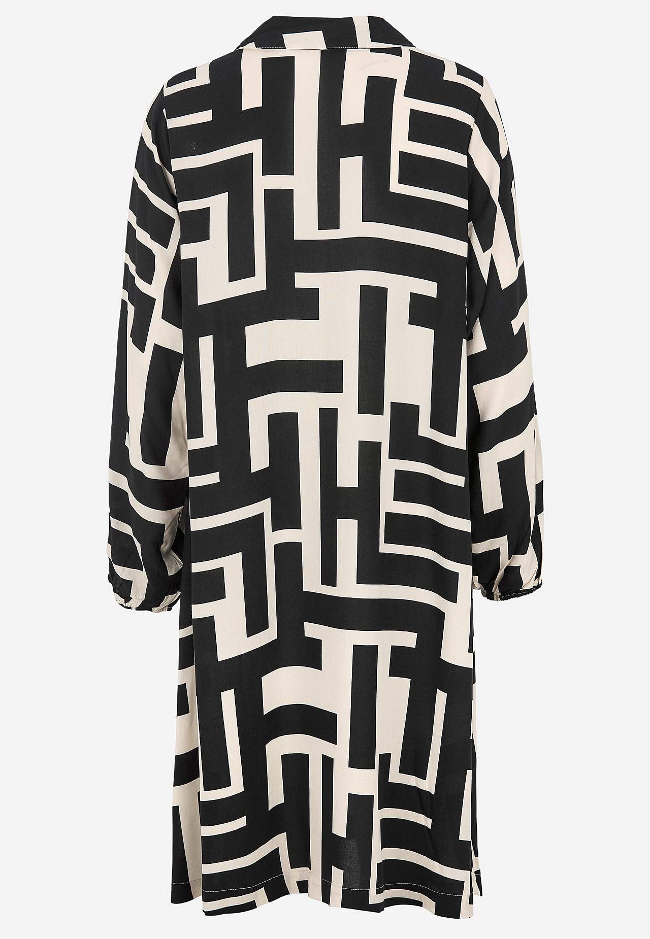 Mønstret, vevet kjole