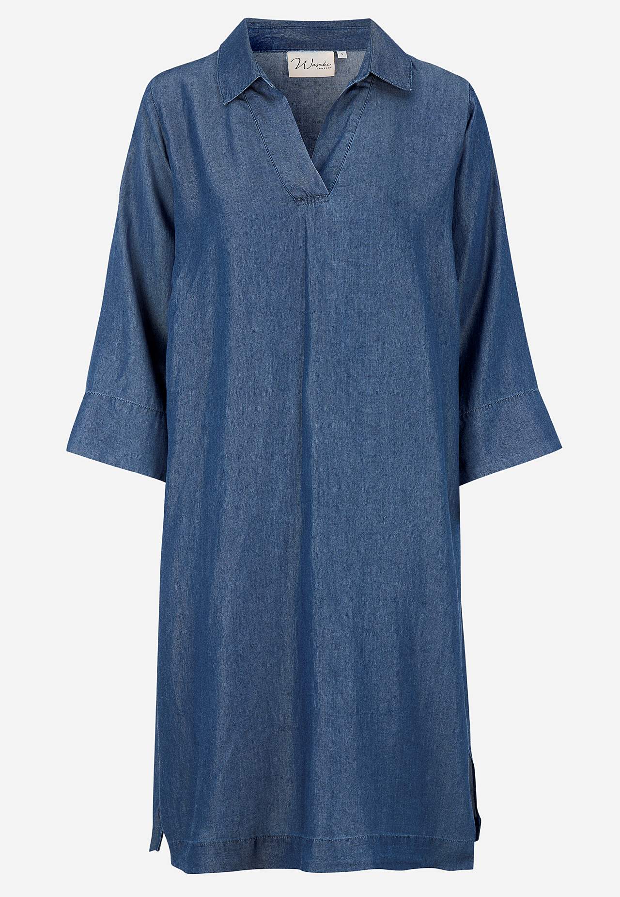 Denimkjole i supermyk lyocell