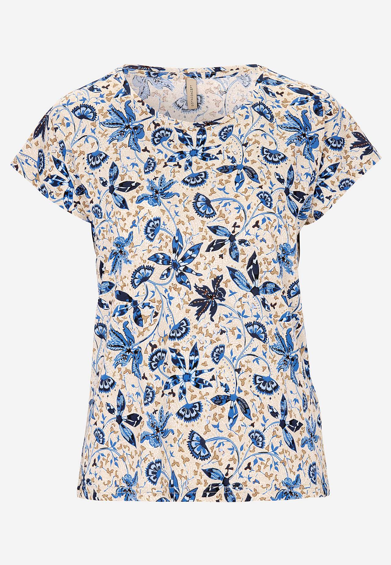 Mønstret jerseytopp