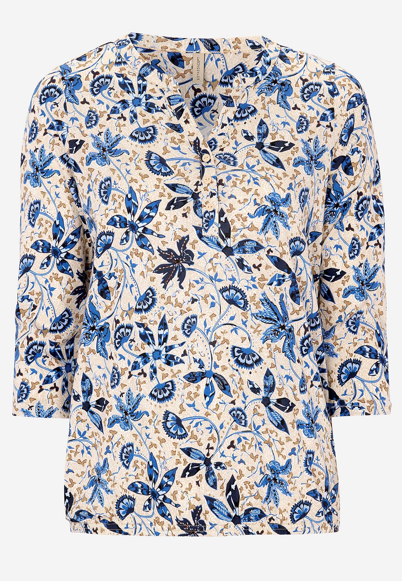 Mønstret jerseytopp