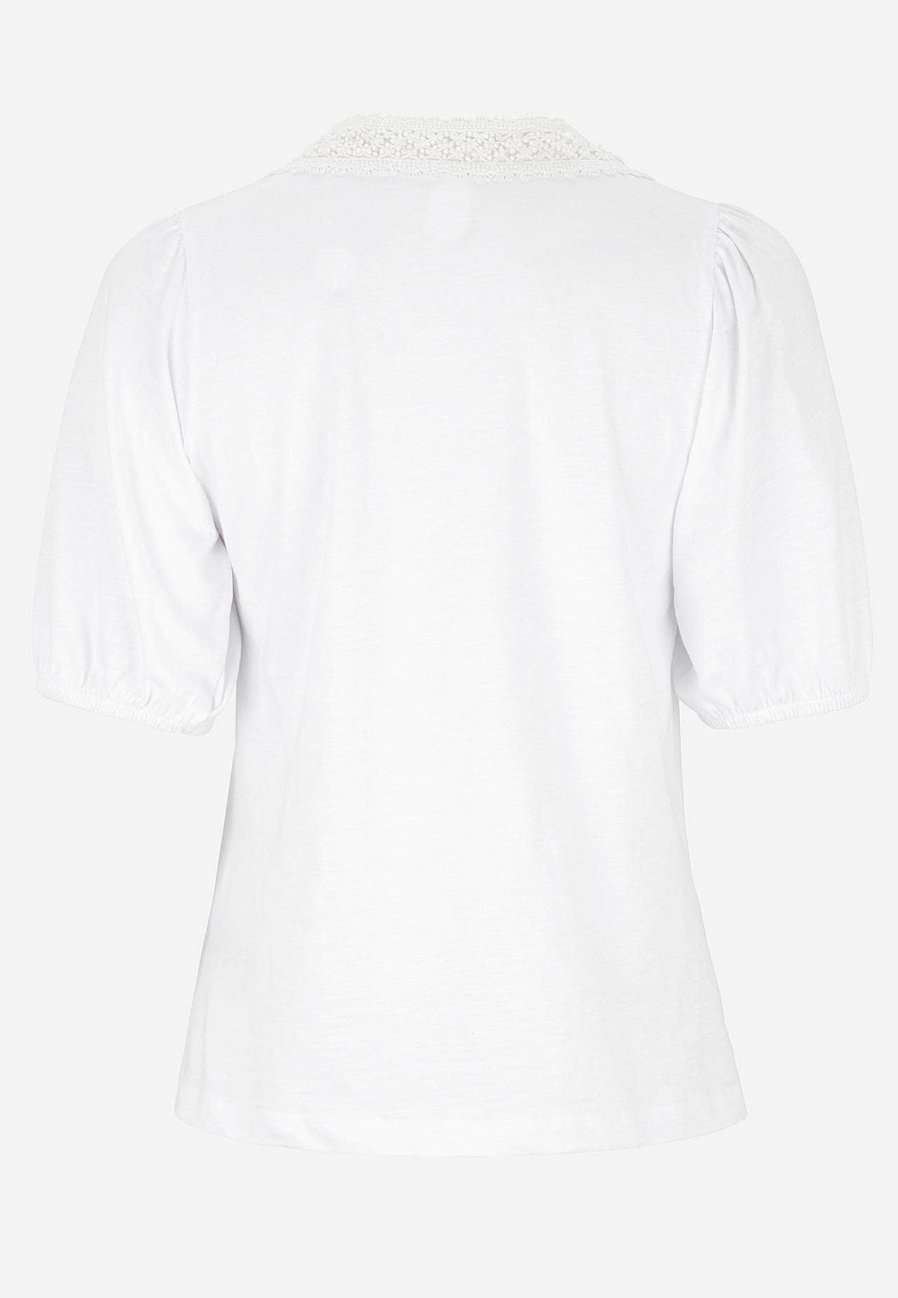 Jerseytopp med broderi