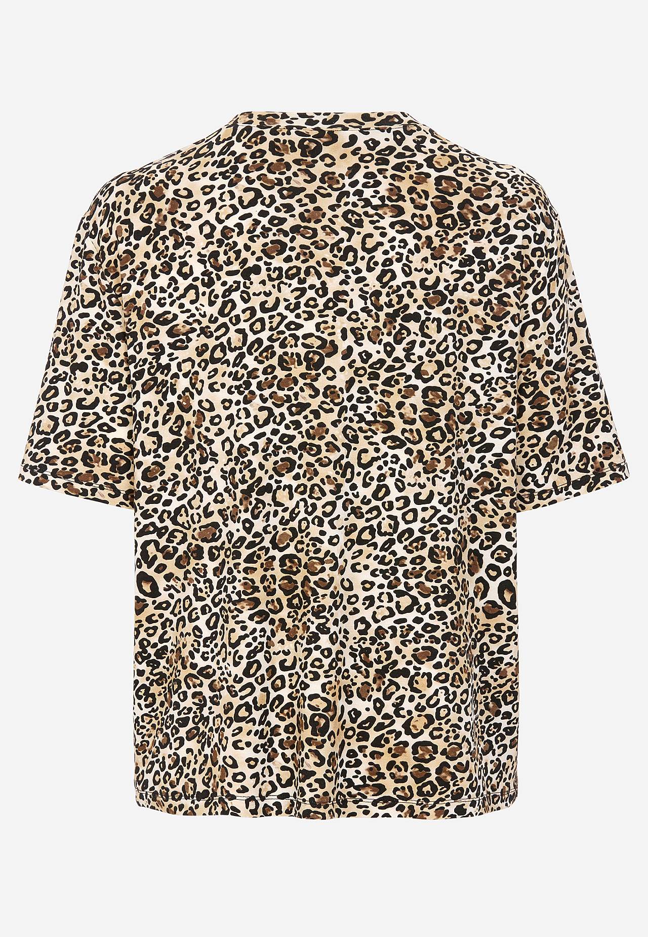 Leopardmønstret jerseytopp