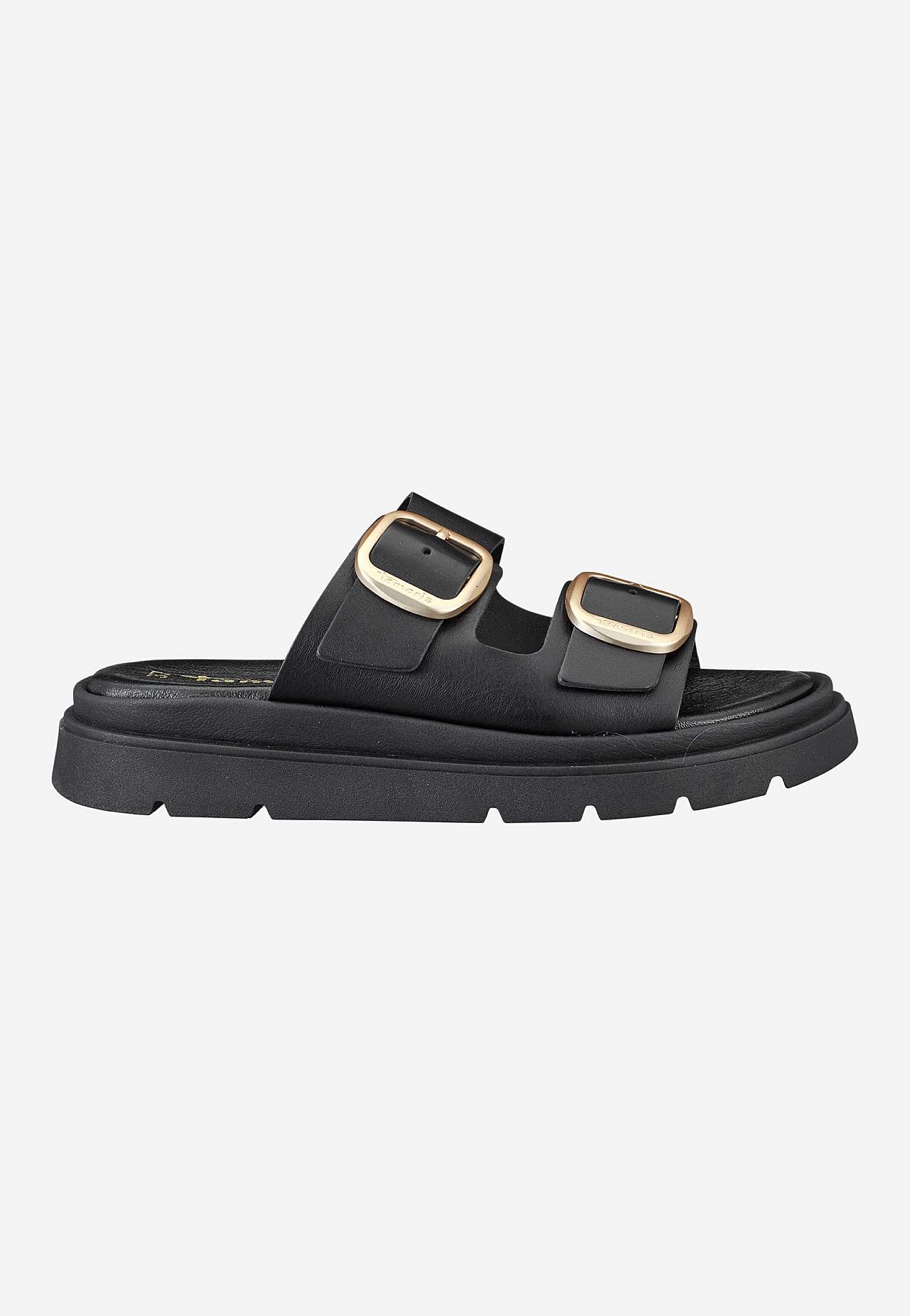 Skinnsandal med stropper