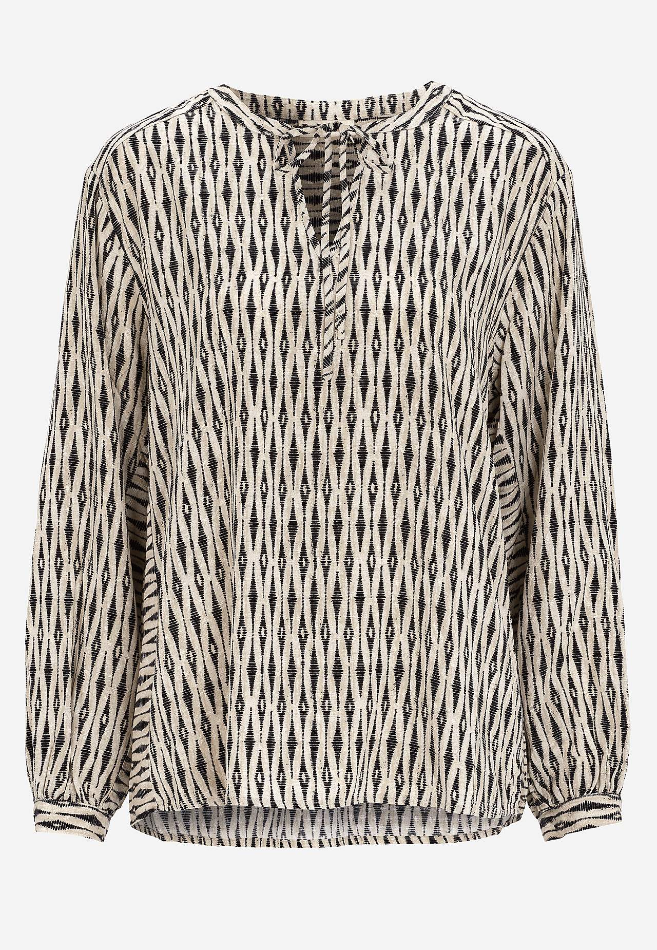 Jacquardvevd bluse